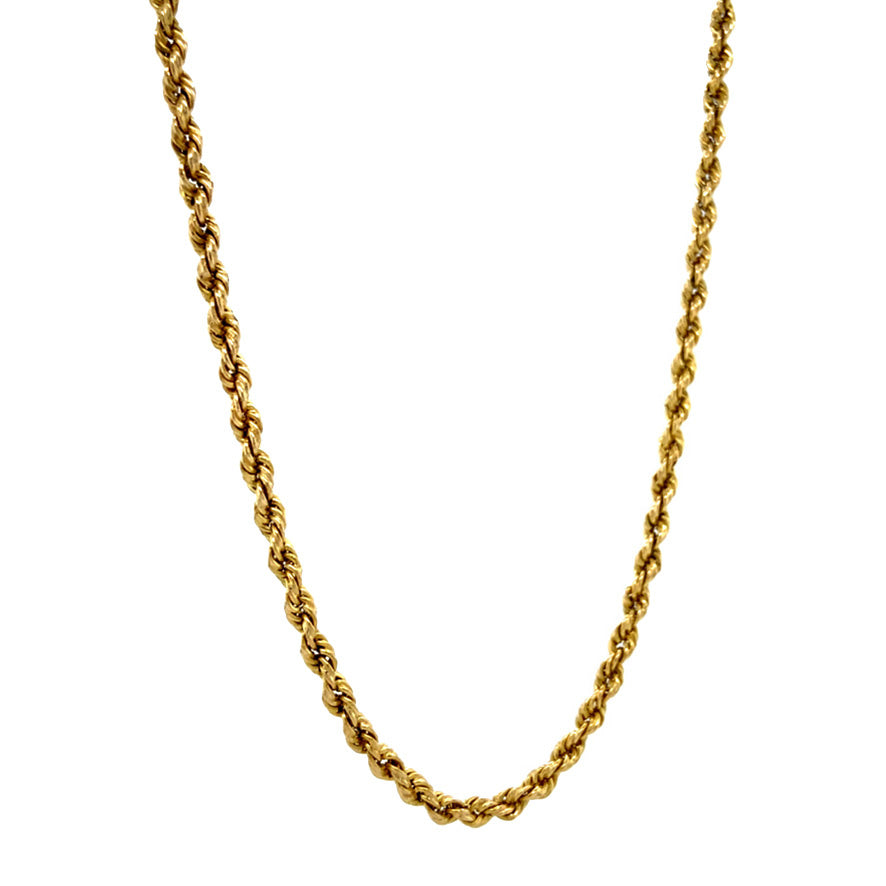 Gouden vintage koord collier 18 krt