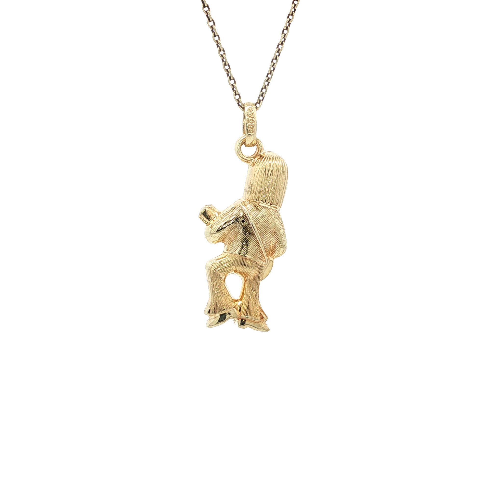 Gouden vintage gitarist hanger 14 kt
