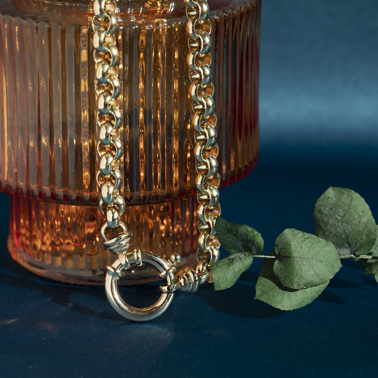 Gouden jasseron collier 14 krt