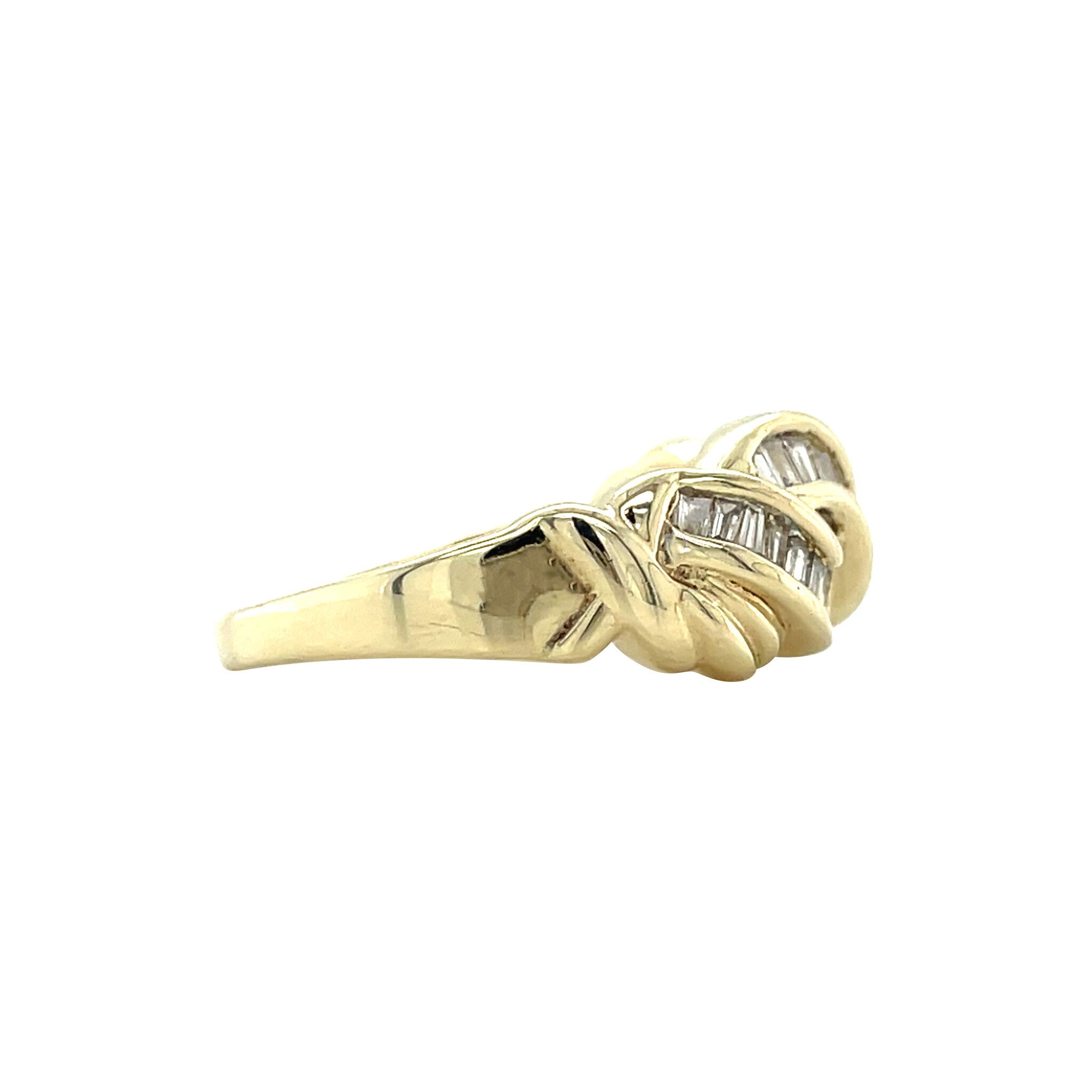 Vintage ring with diamond 10 kt