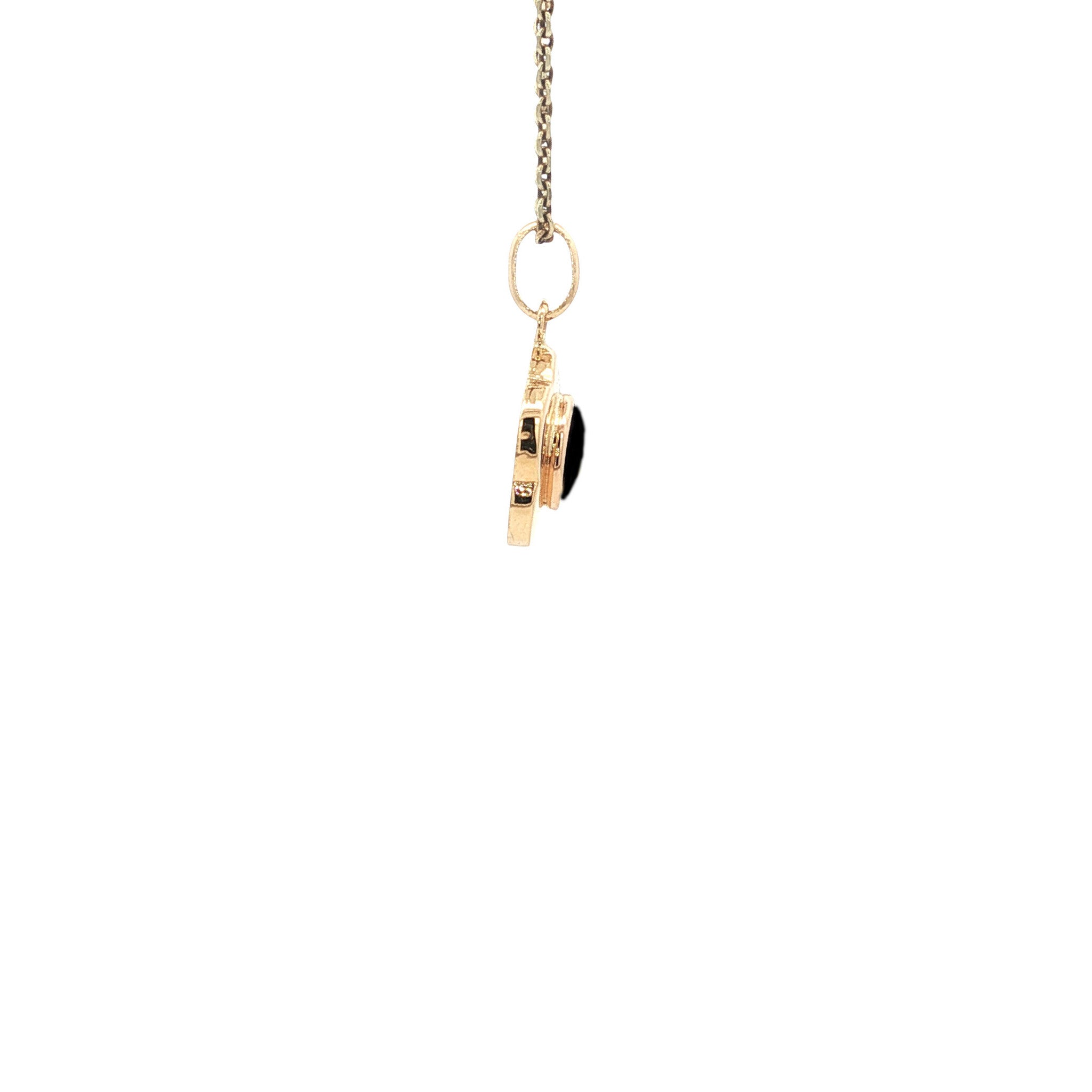 Gold pendant with lapis lazuli 18 kt