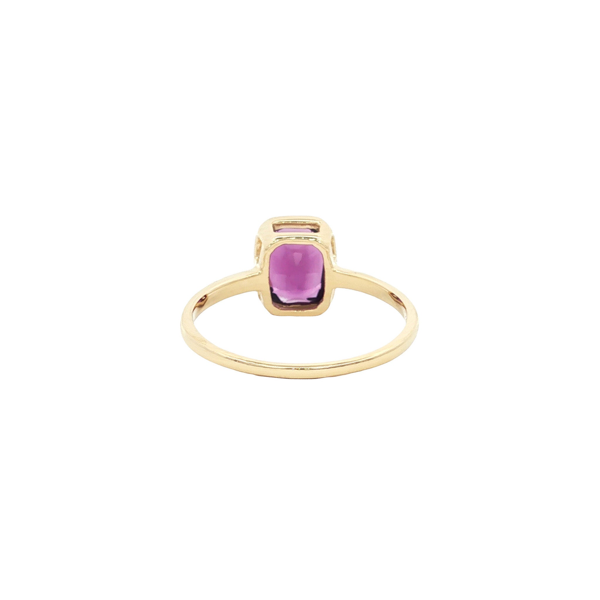 Ring with amethyst 9 kt