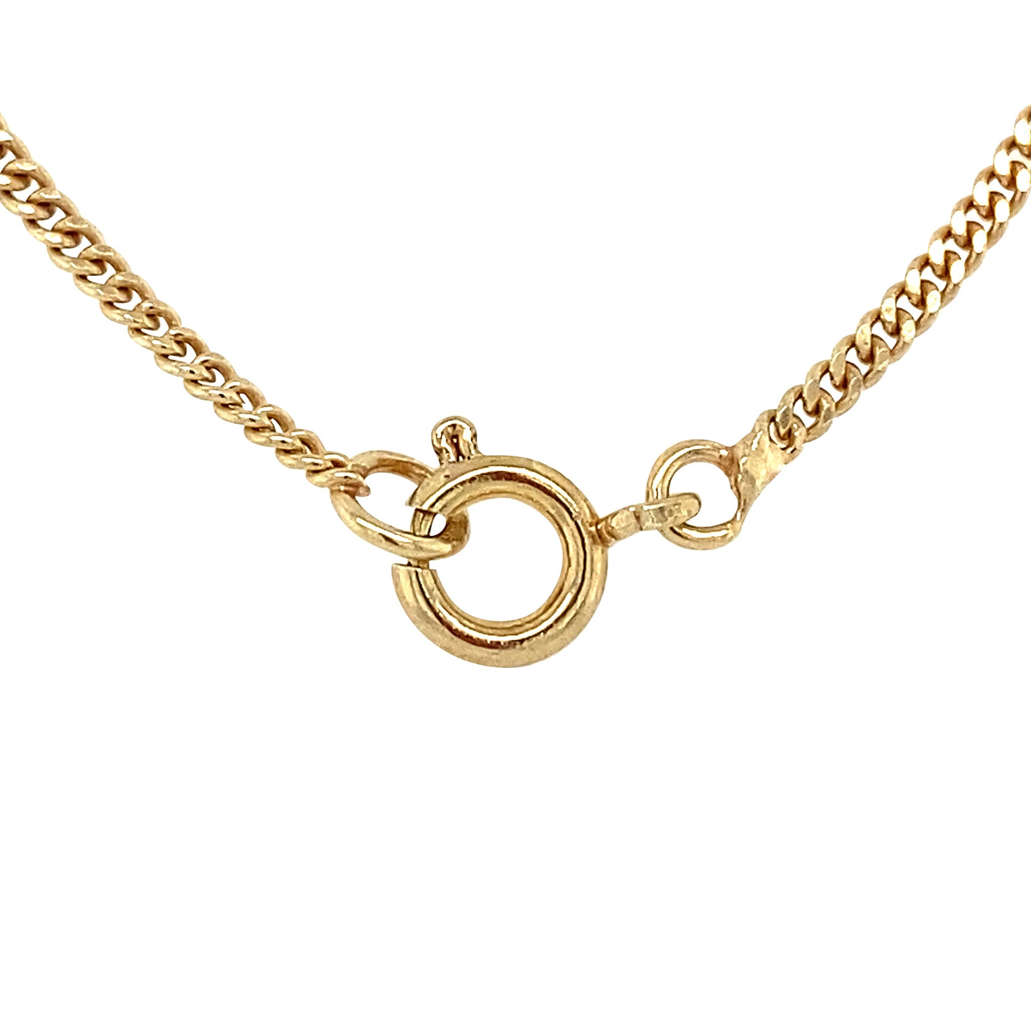Gouden lengte collier gourmet 50.5 cm 14 krt