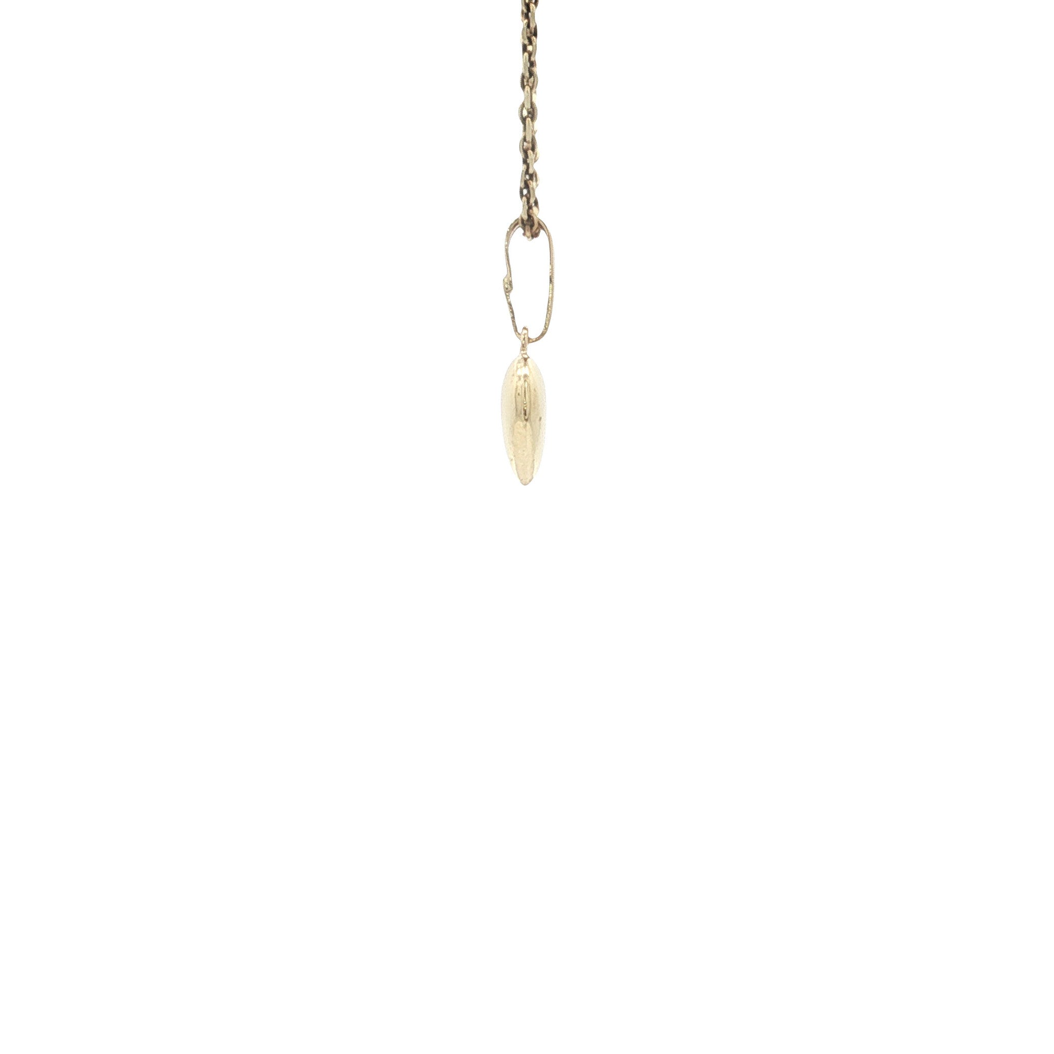 Gouden vintage hart hanger 14 kt