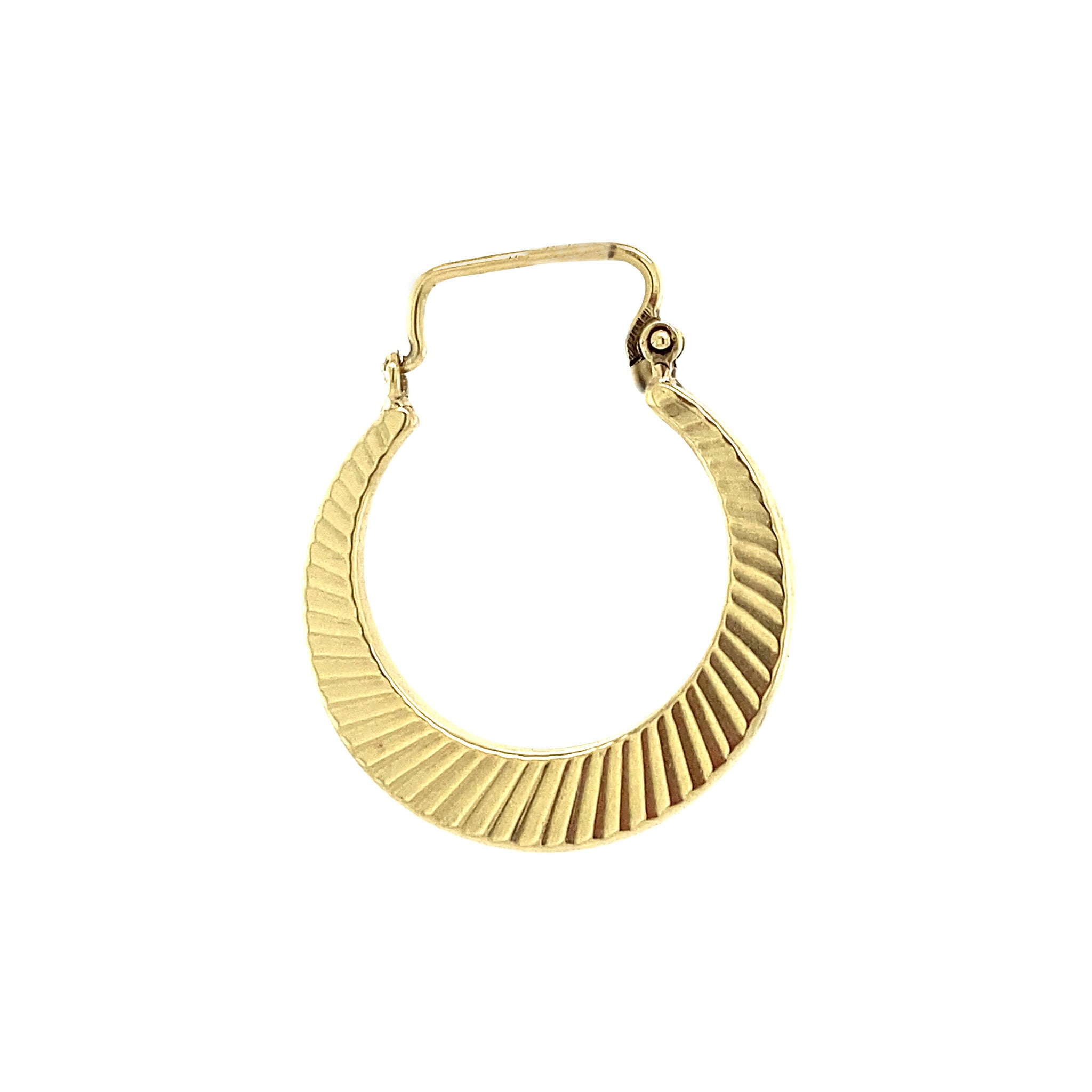 Gouden oorringen fantasie 14 krt