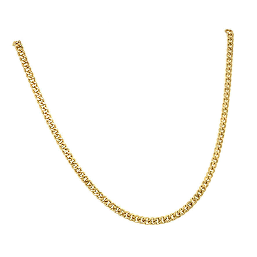 Golden gourmet link necklace 14 carat