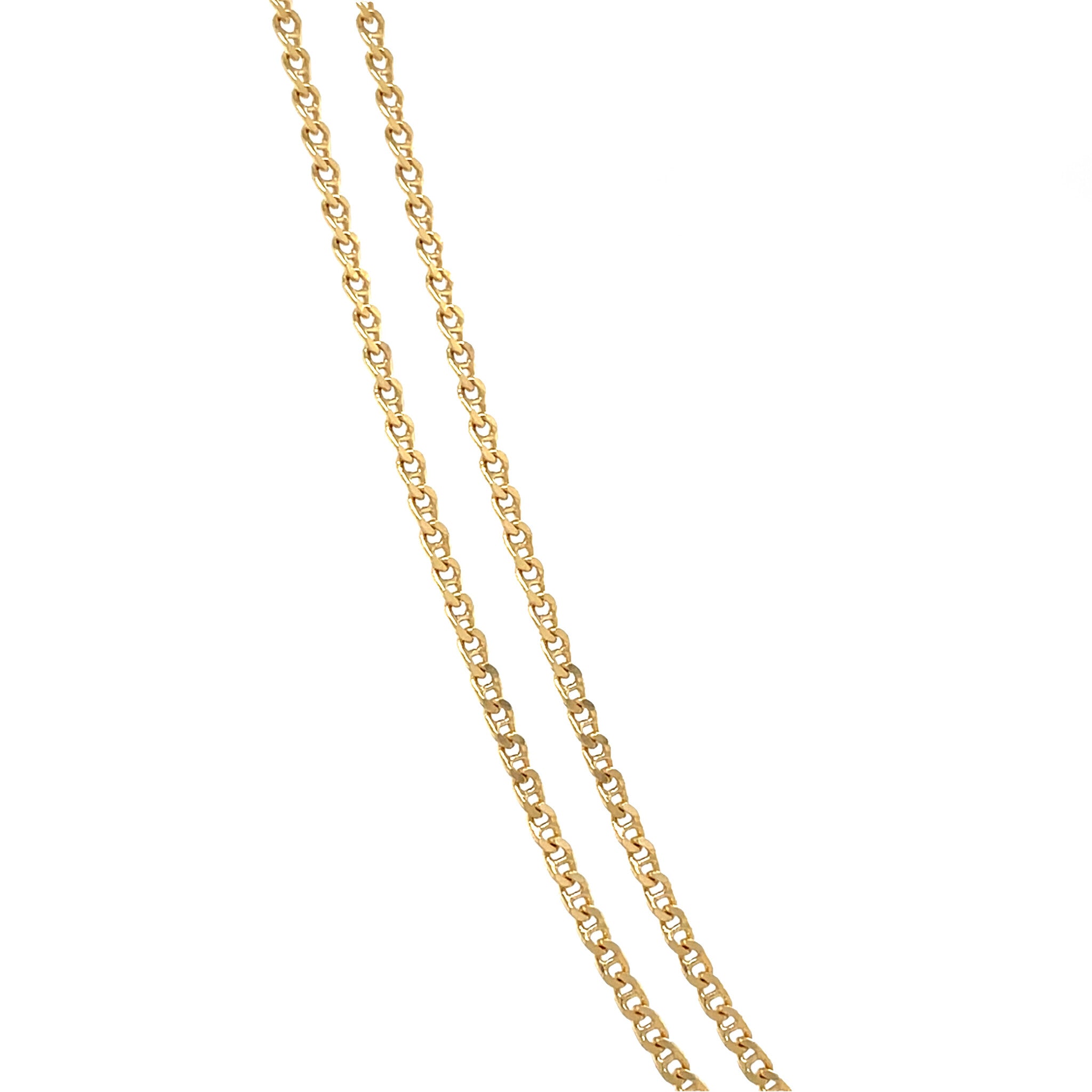 Gouden vintage marine collier 18 krt