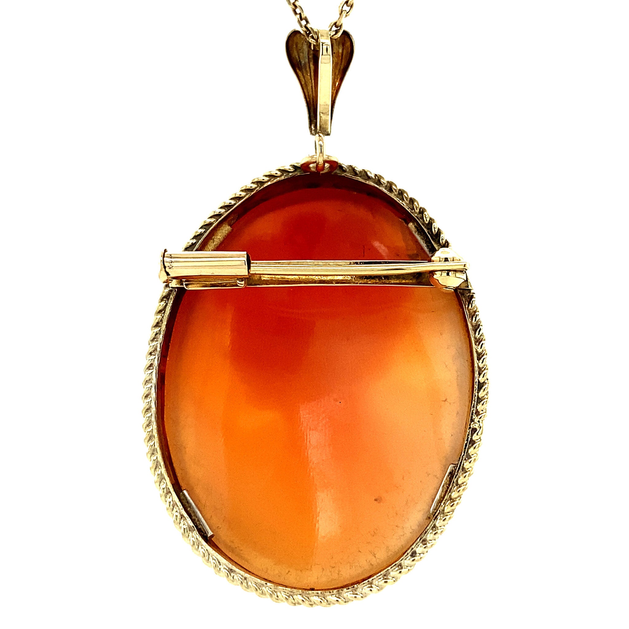 Gouden hanger met camee 14 krt