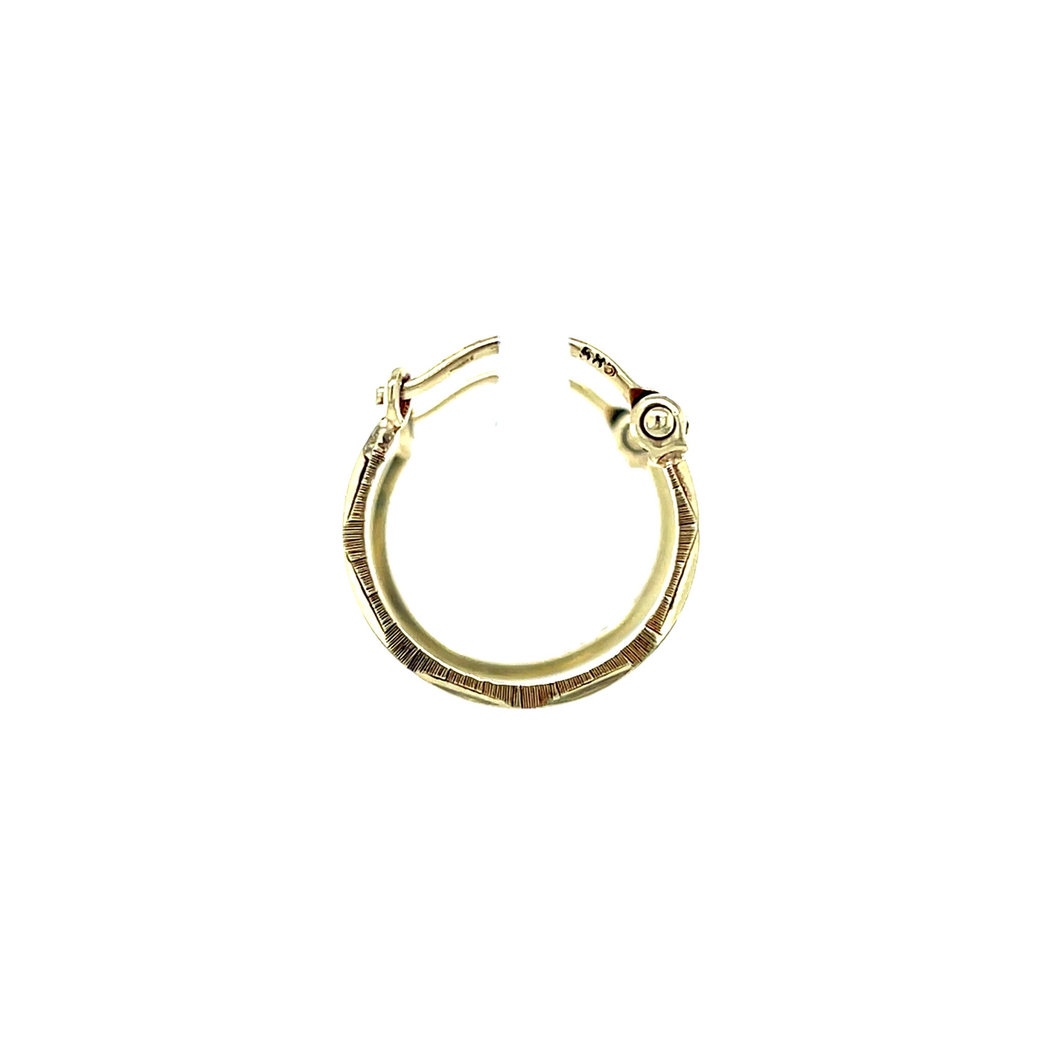 Gouden fantasie oorringen 14 krt