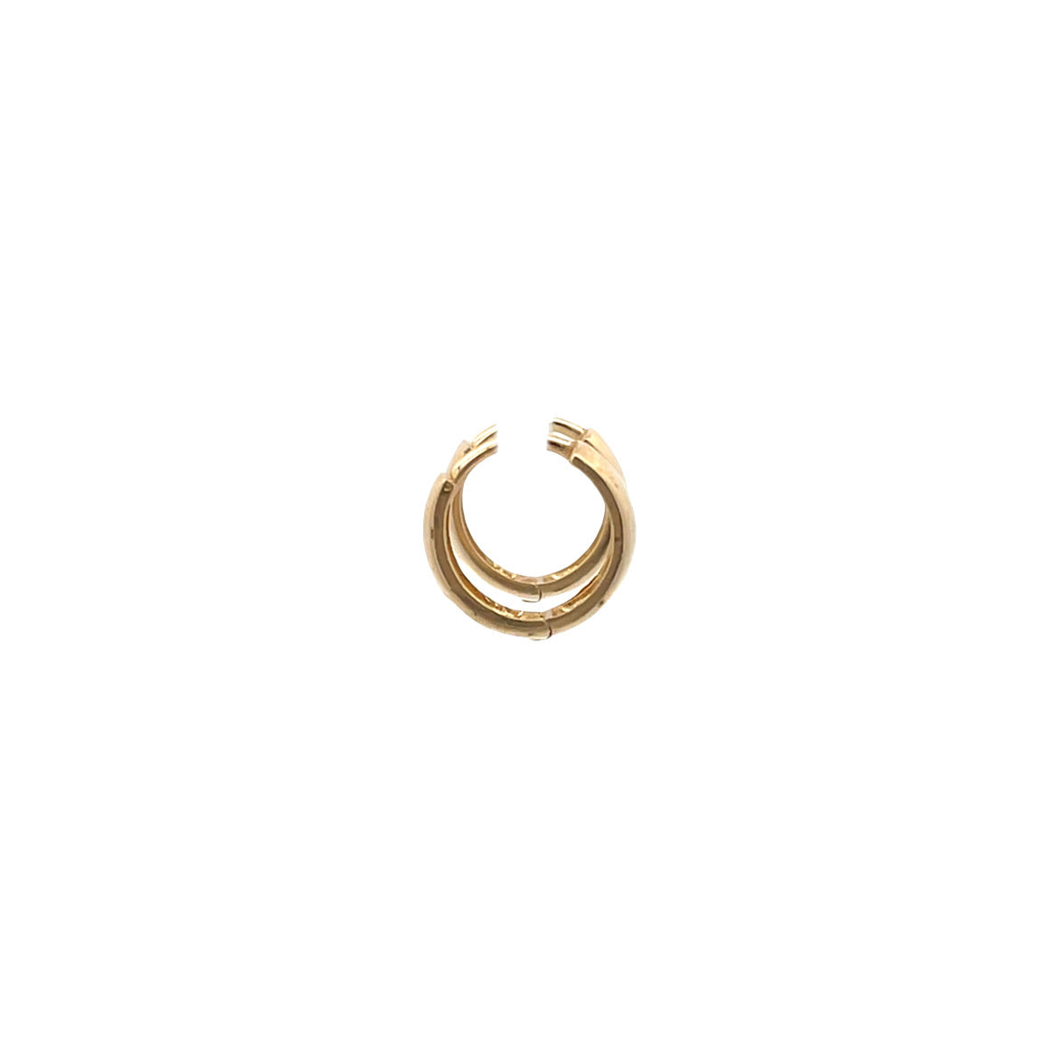 Gold vintage smooth creoles 14 kt