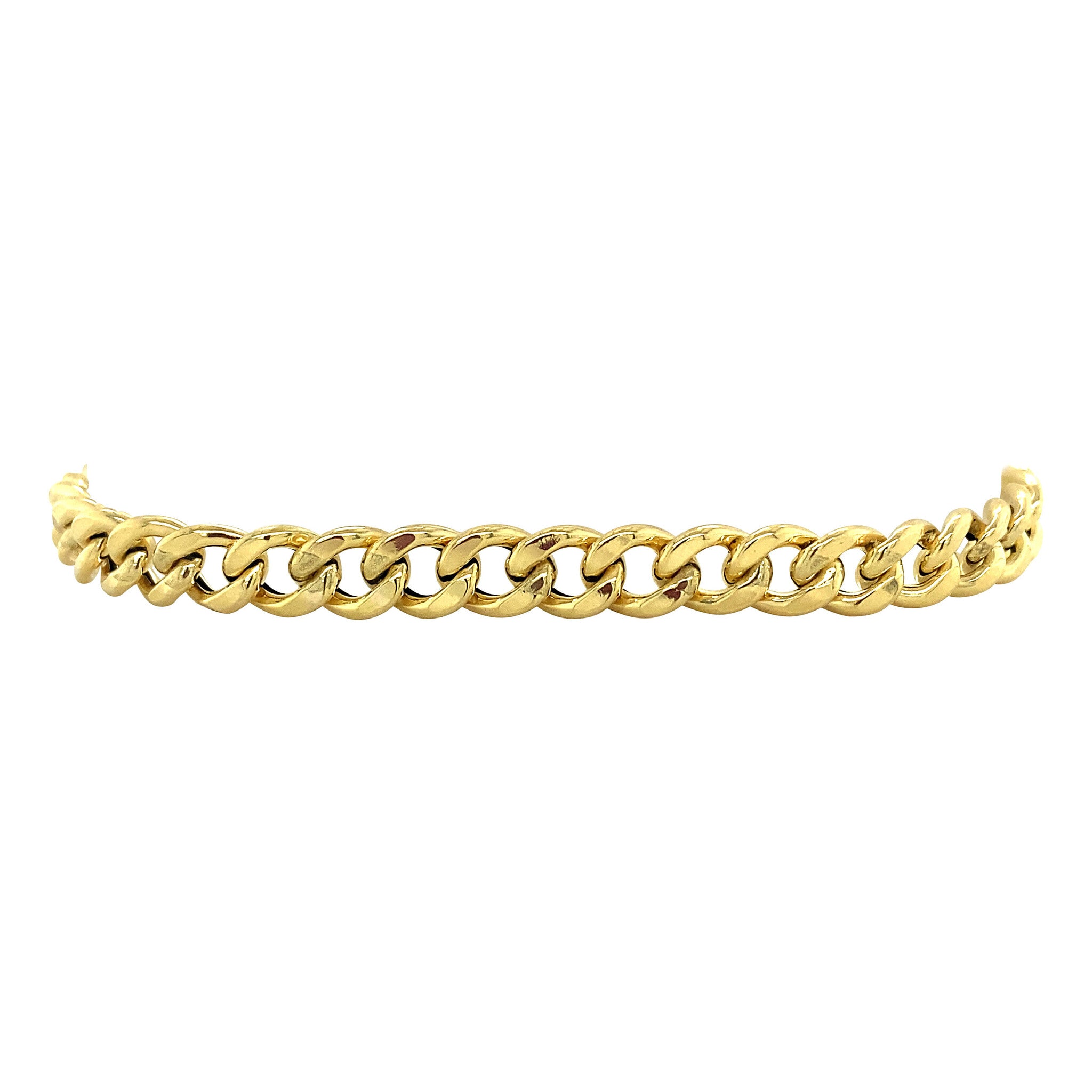 Gouden armband gourmet 19.5 cm 14 krt