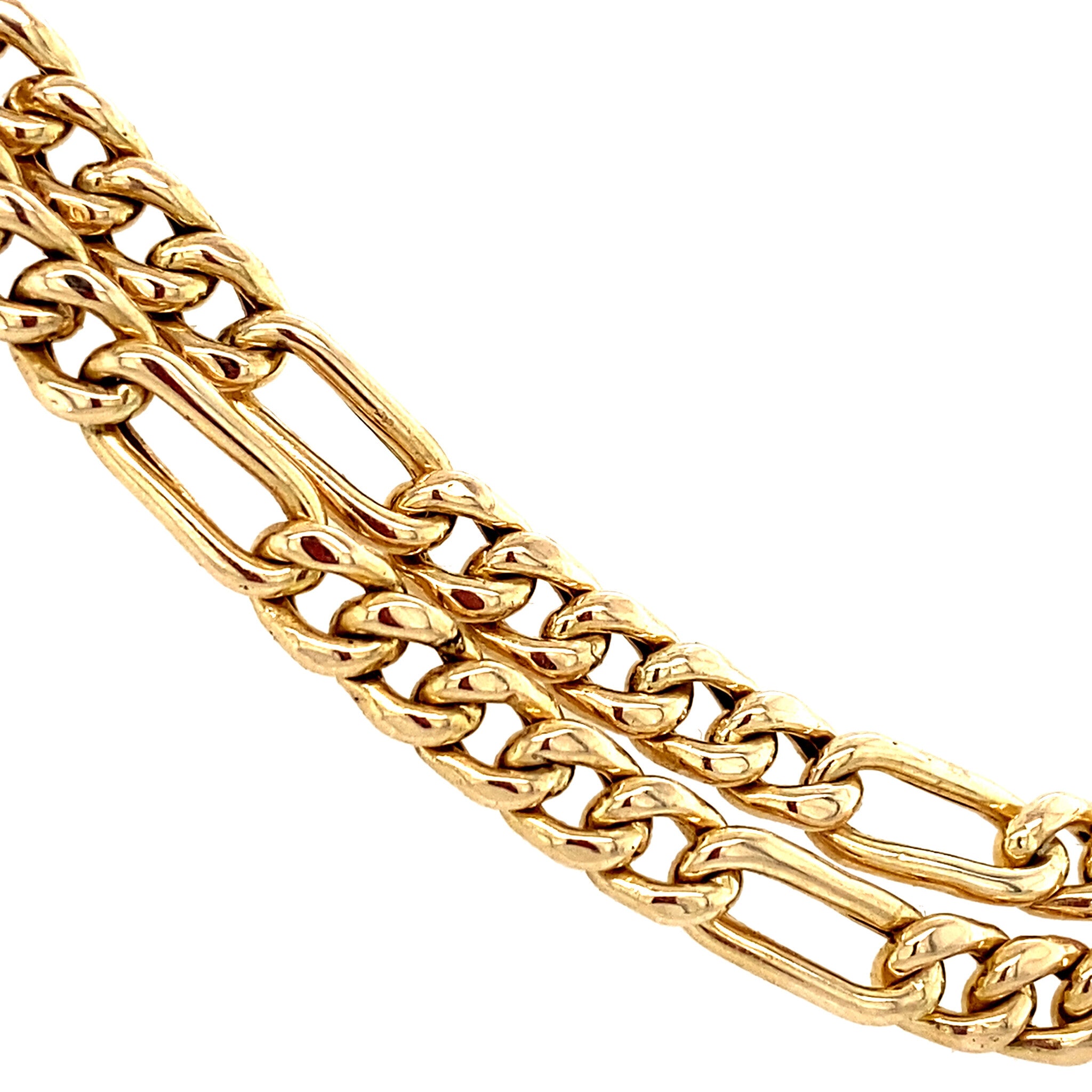 Gouden figaro collier 14 krt