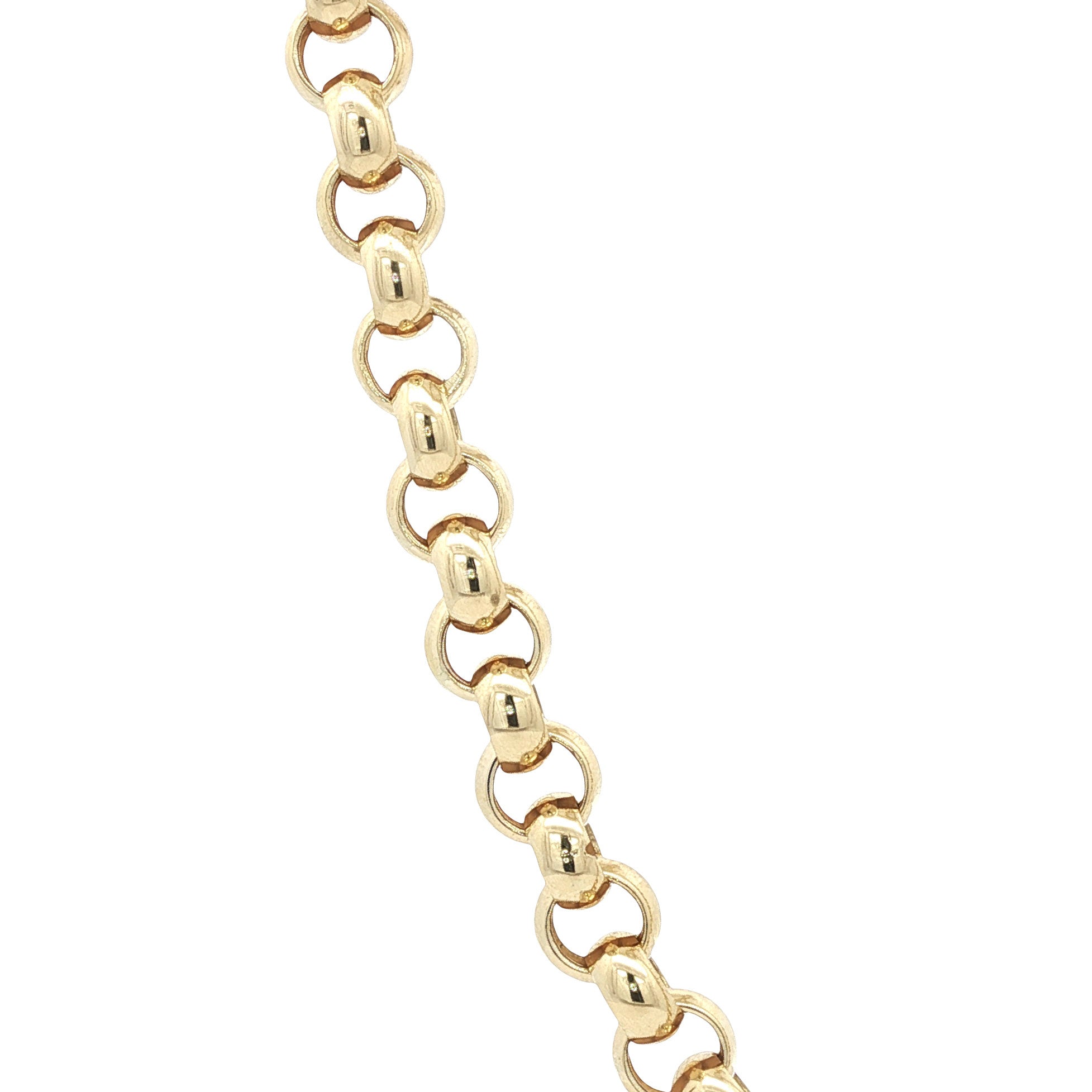 Gold jasseron necklace 14 kt