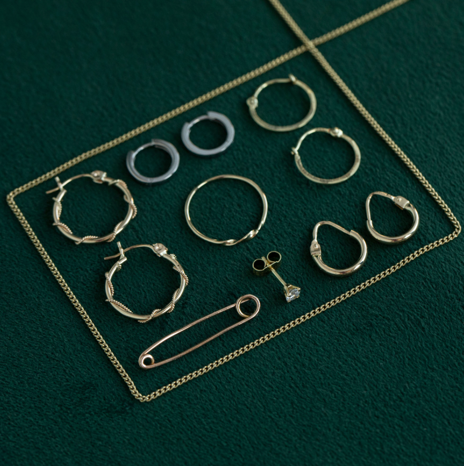 Gouden gladde oorringen mini 14 krt