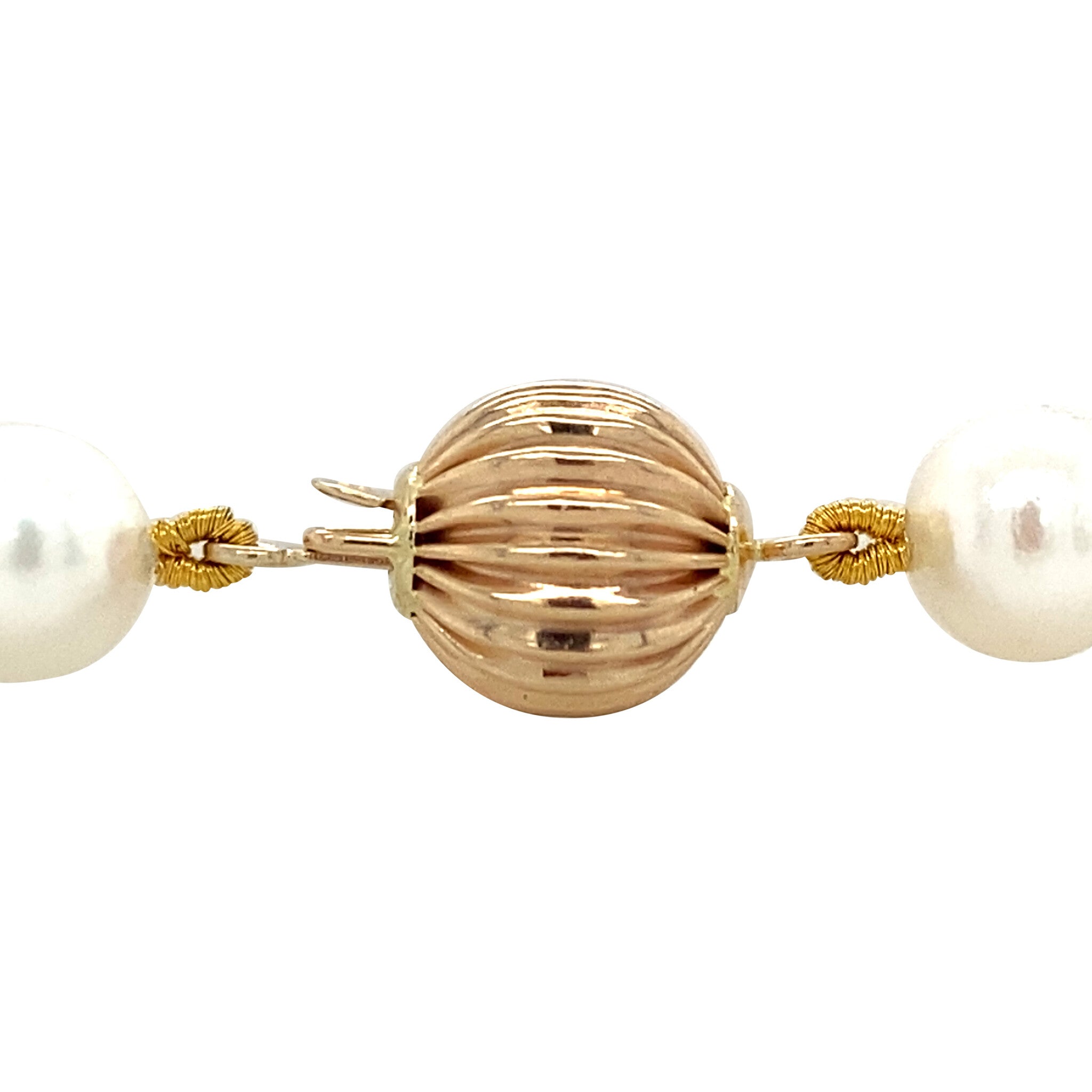 Parel armband met gouden sluiting 14 krt