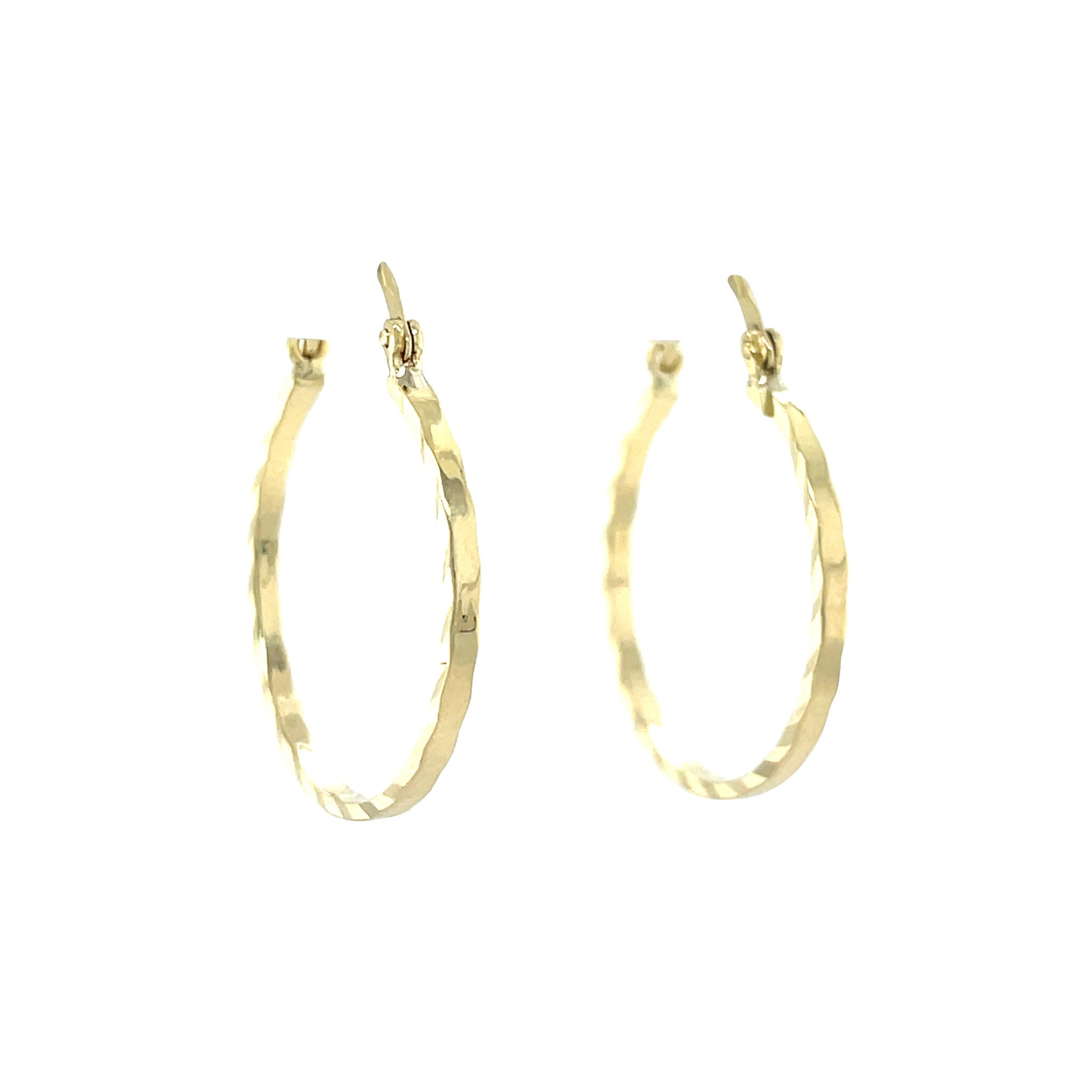 Golden vintage fantasy earrings 14 kt