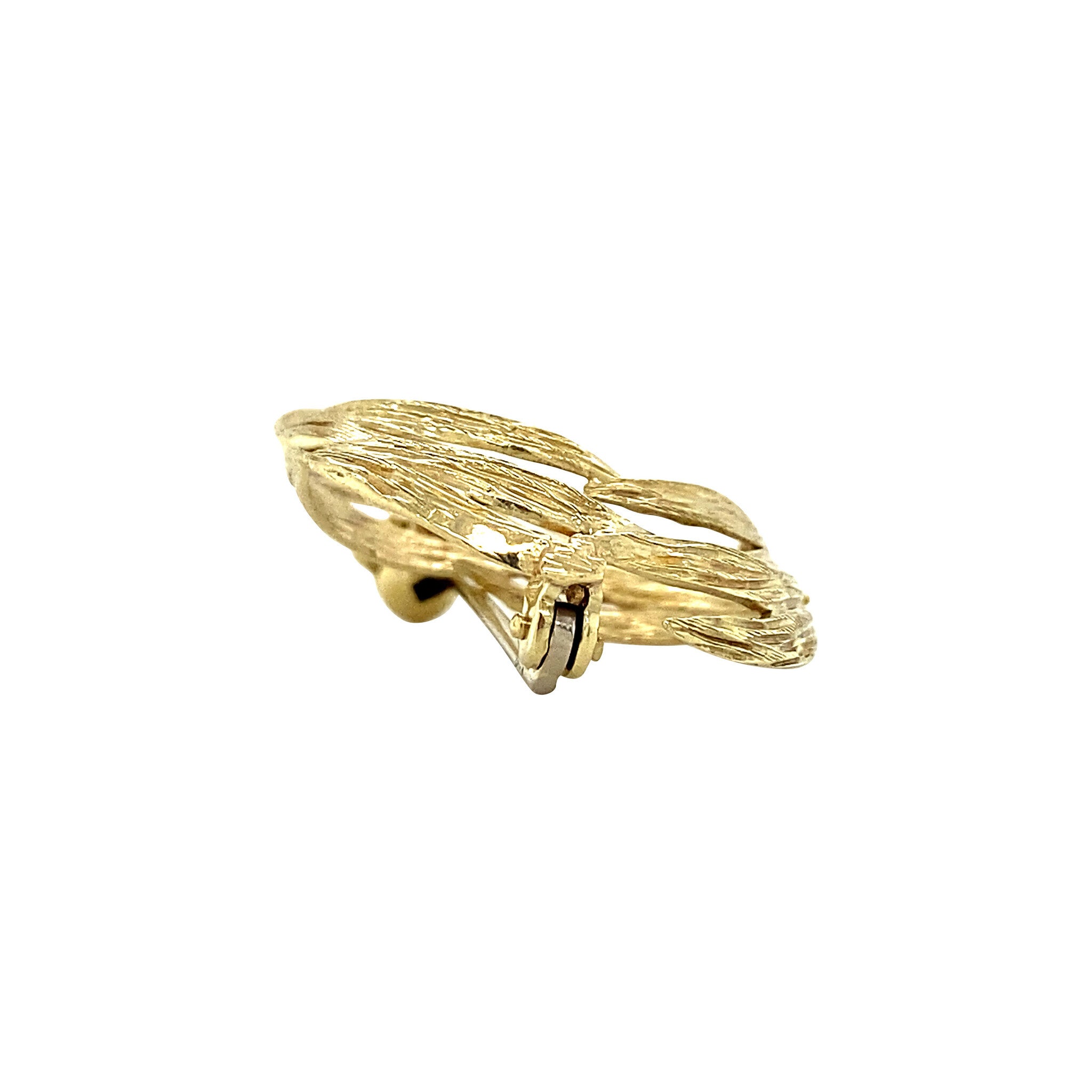 Vintage 14 kt gold fantasy brooch