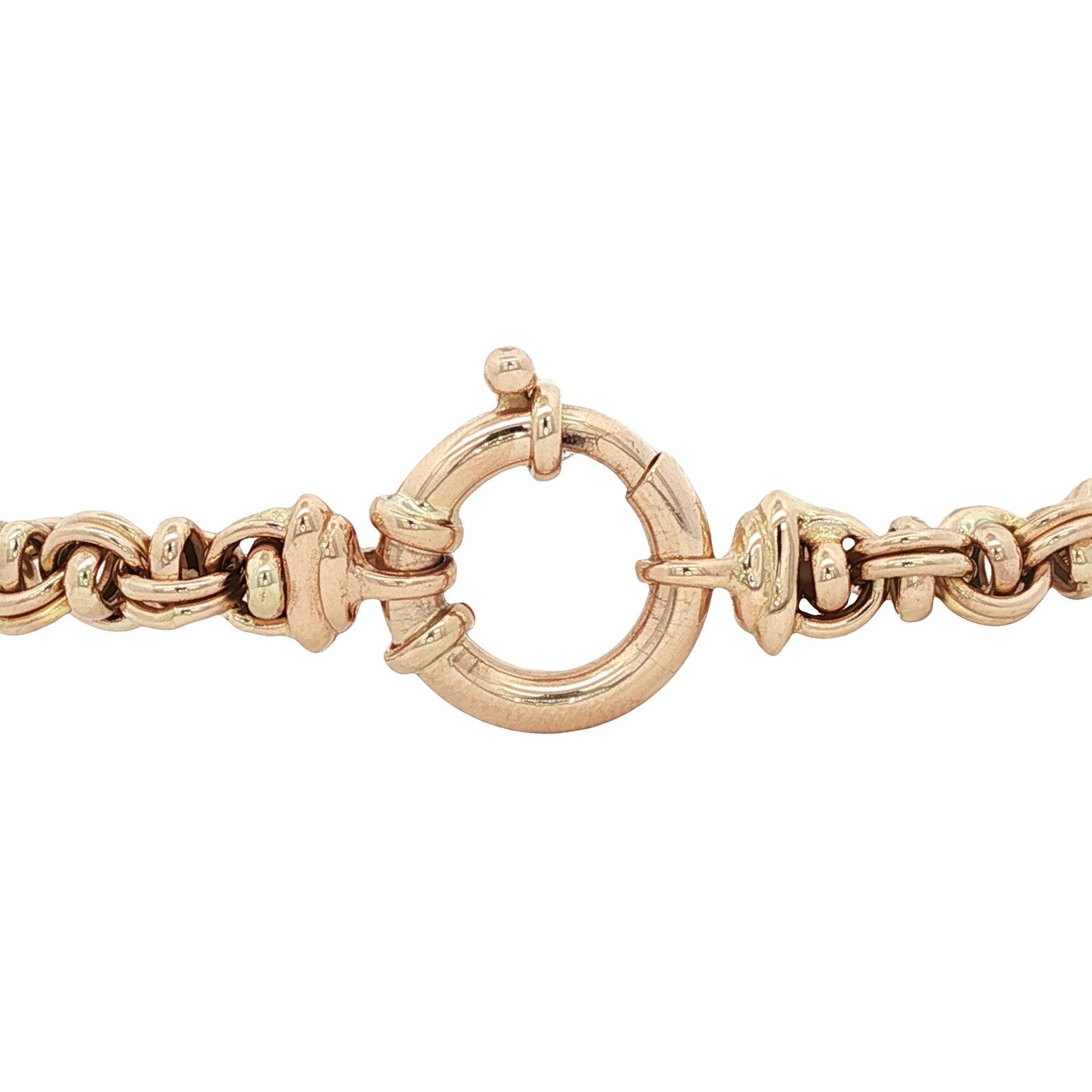 Gouden vintage fantasie armband 14 kt