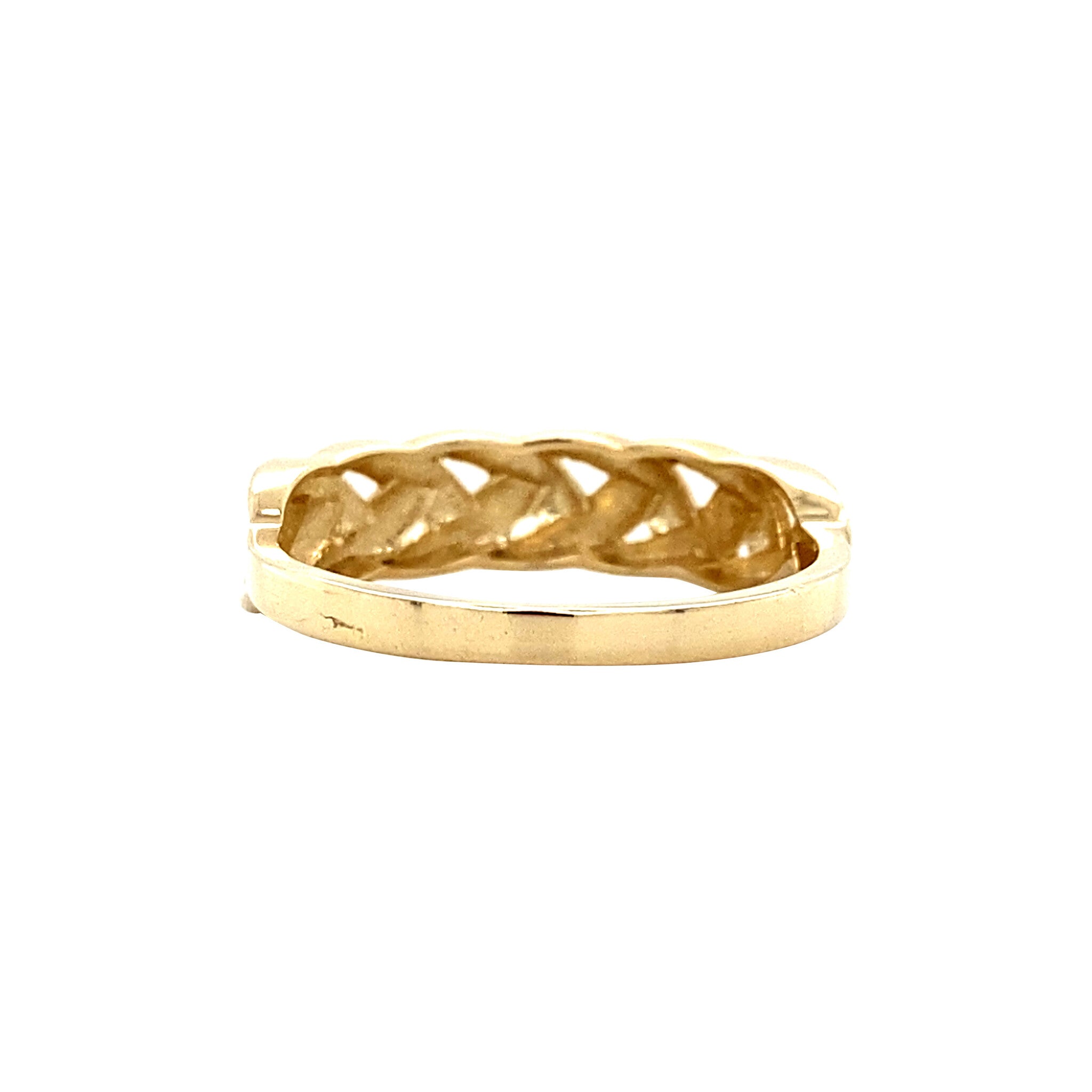 Gouden fantasie ring 14 krt
