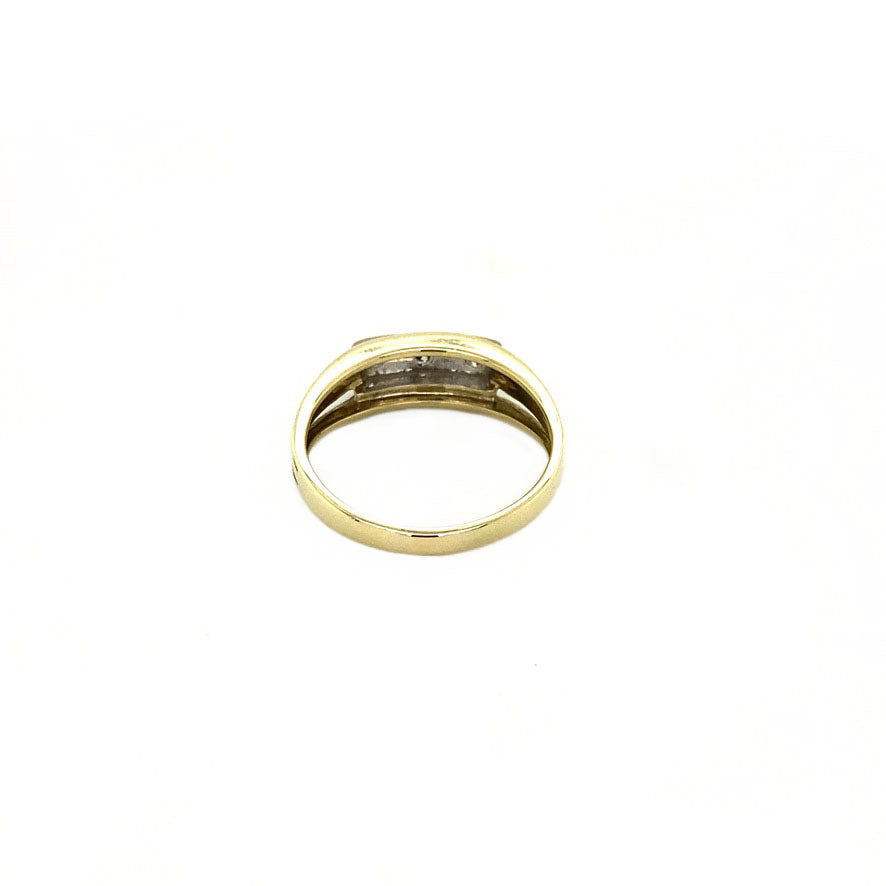 Gouden ring met diamant 14 krt