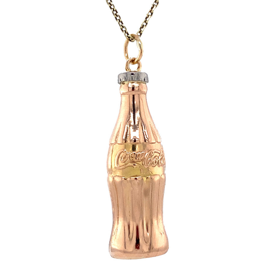 Gouden vintage Coca Cola hanger 14 krt