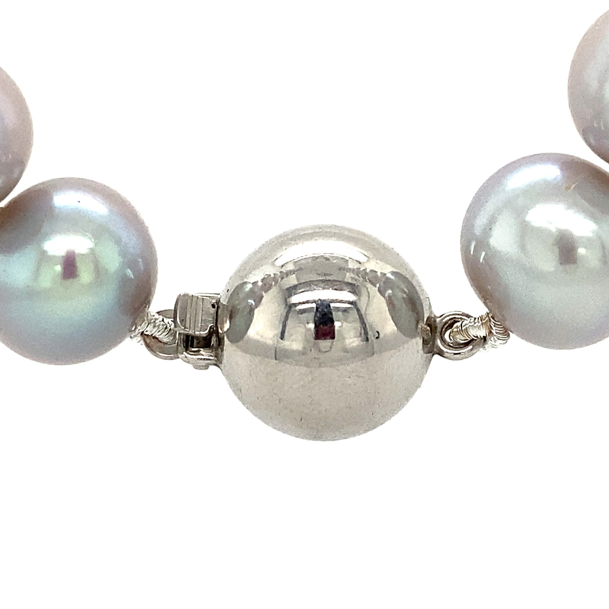 Parel collier met zilveren sluiting 925