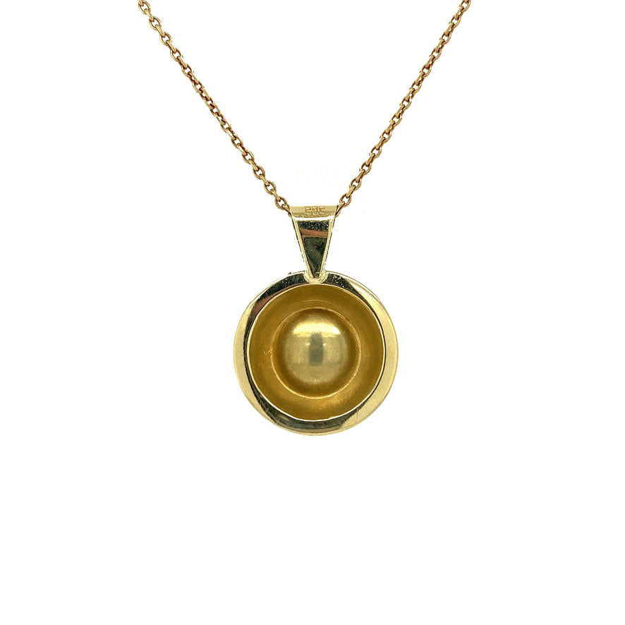 Gouden hanger met diamant 14 krt