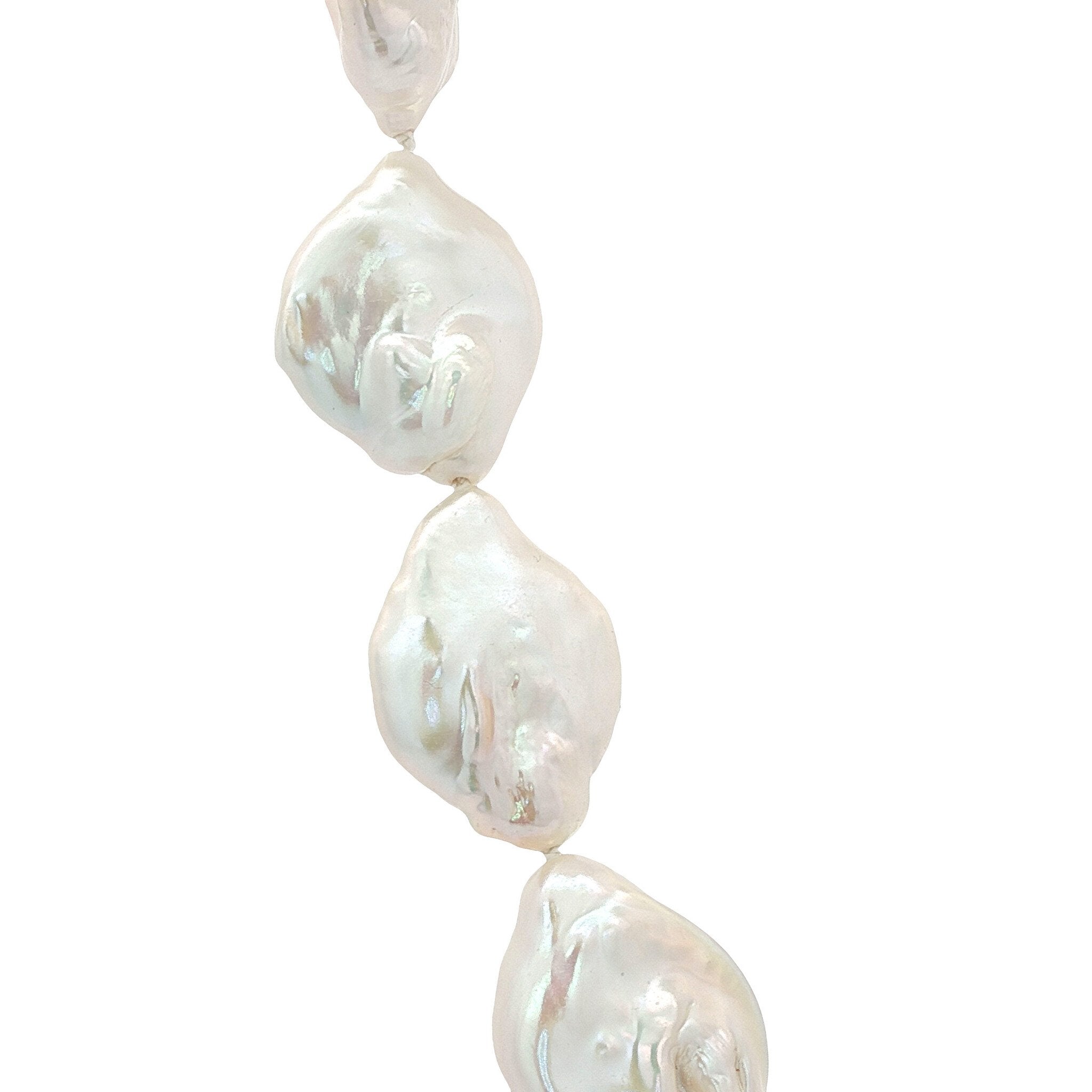 Parel collier met gouden sluiting 14 kt