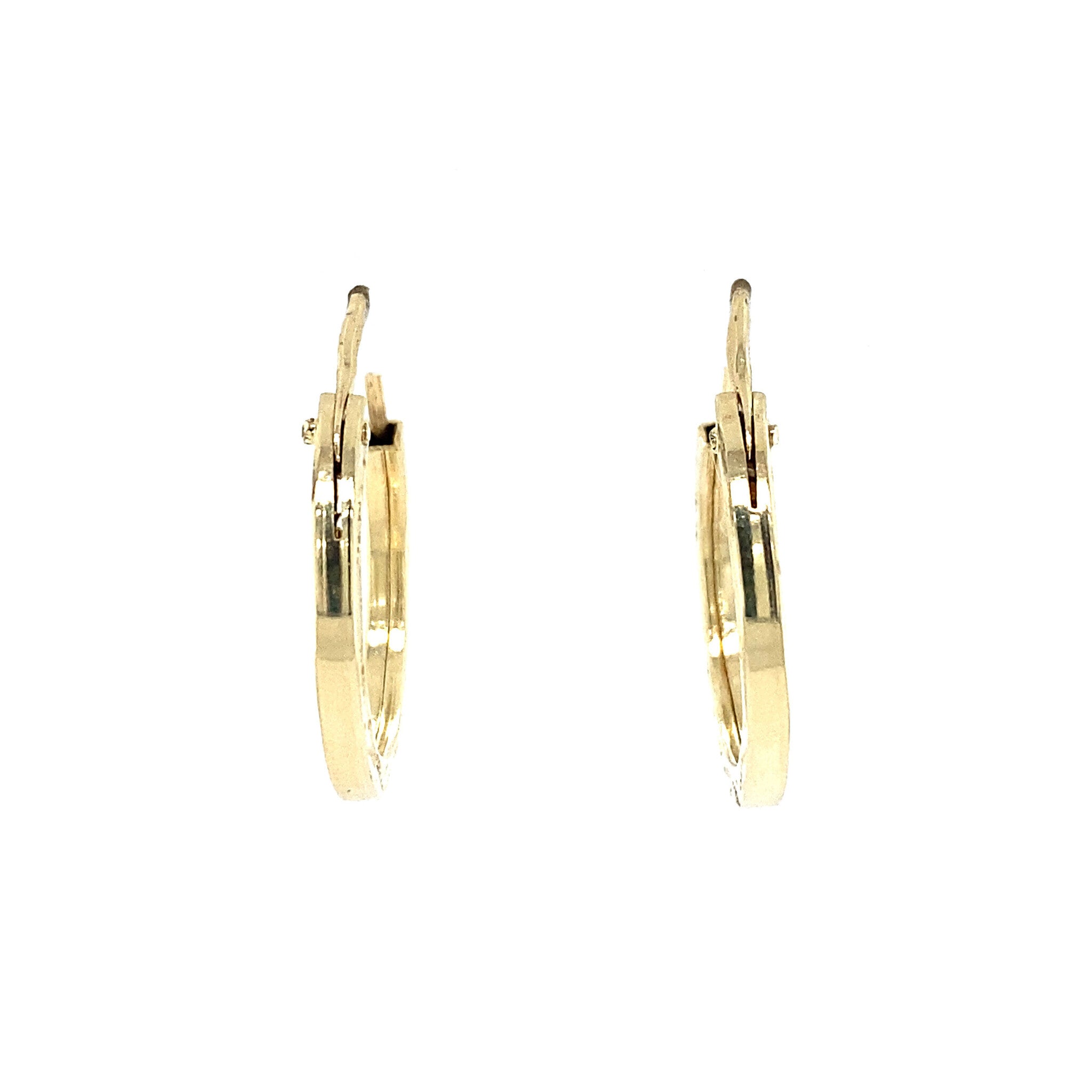 Gouden fantasie oorringen 14 krt