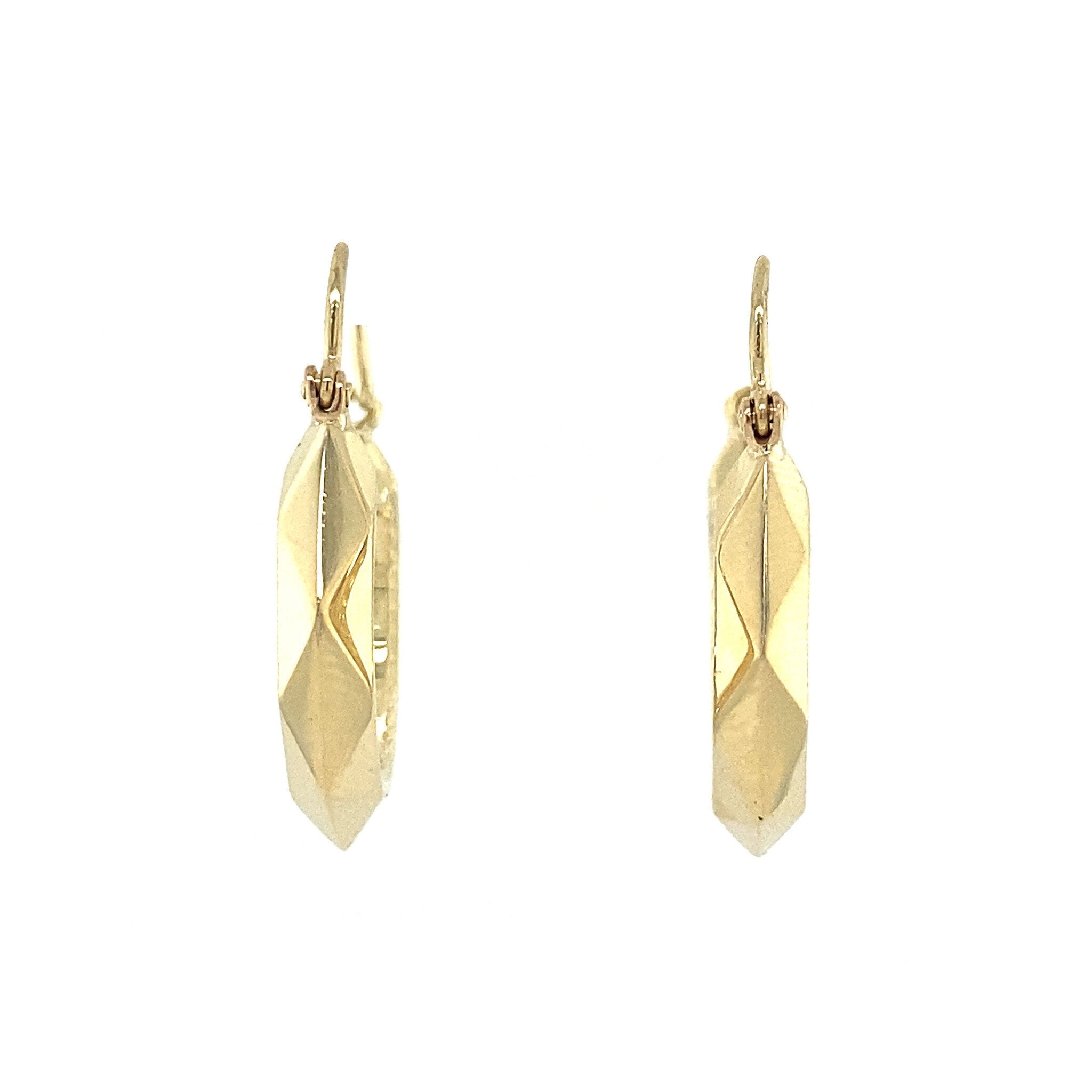Gouden oorringen fantasie 14 krt