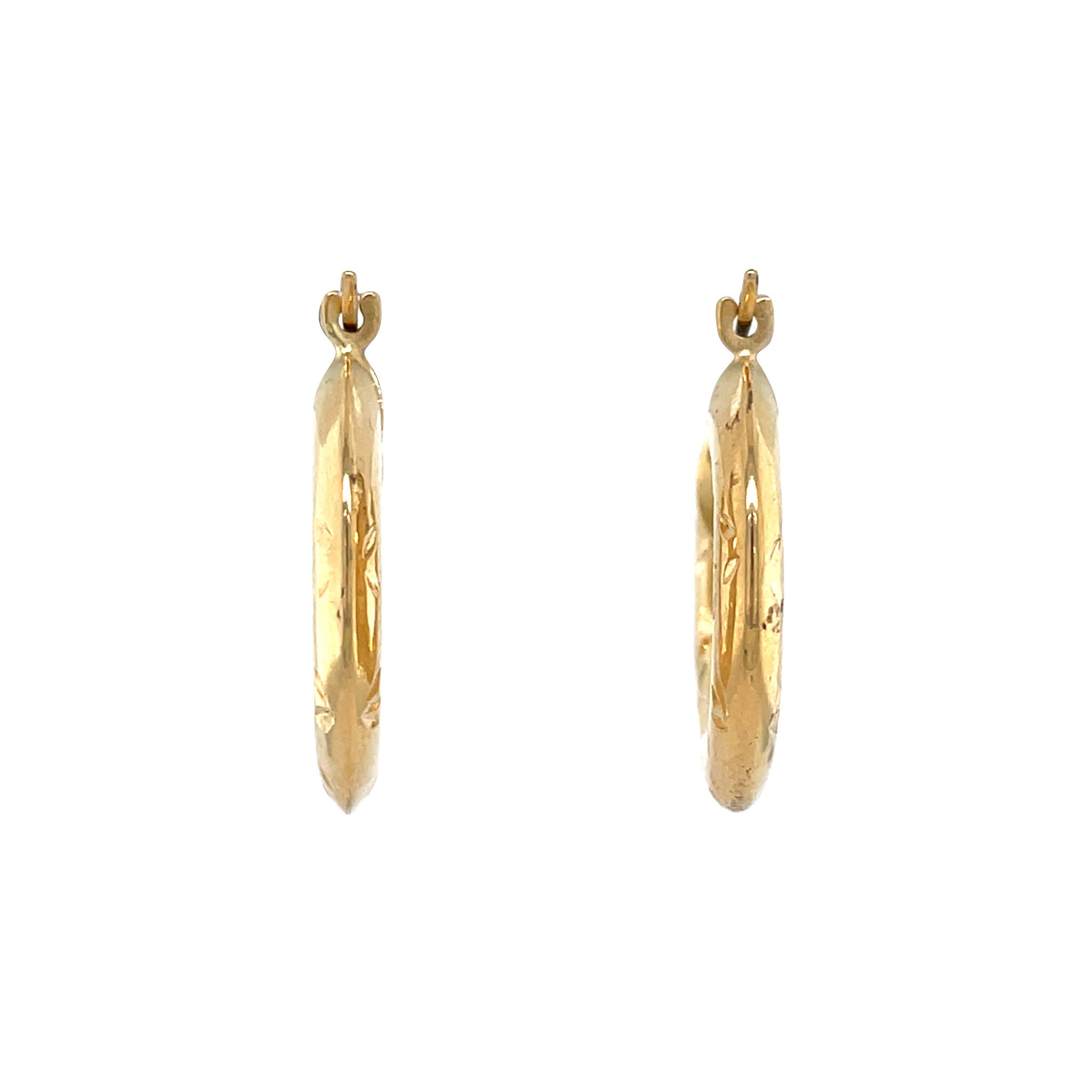 Gold vintage fantasy earrings 18 kt