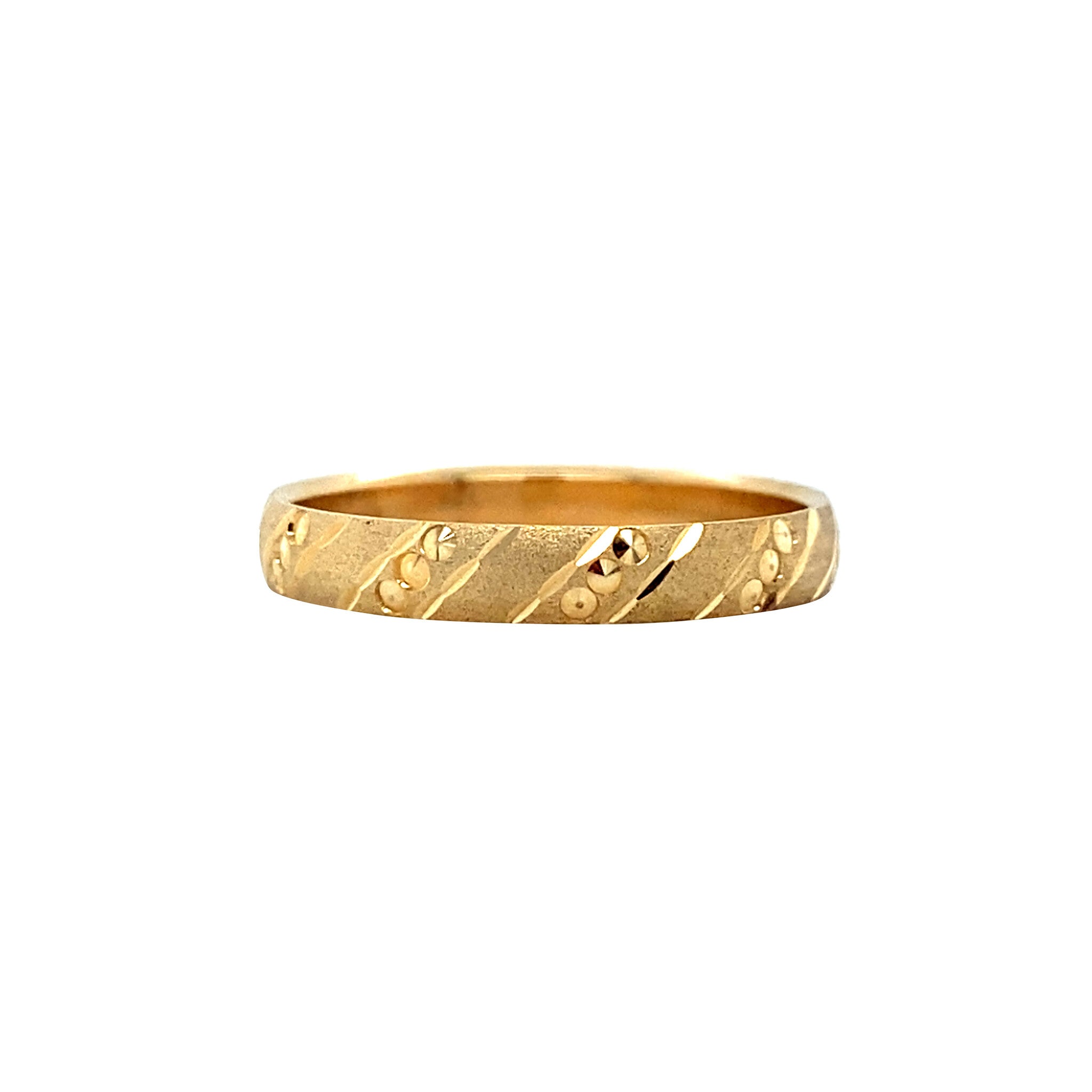 Gouden fantasie ring 14 krt