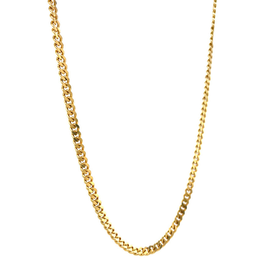 Gouden vintage gourmet collier 14 krt