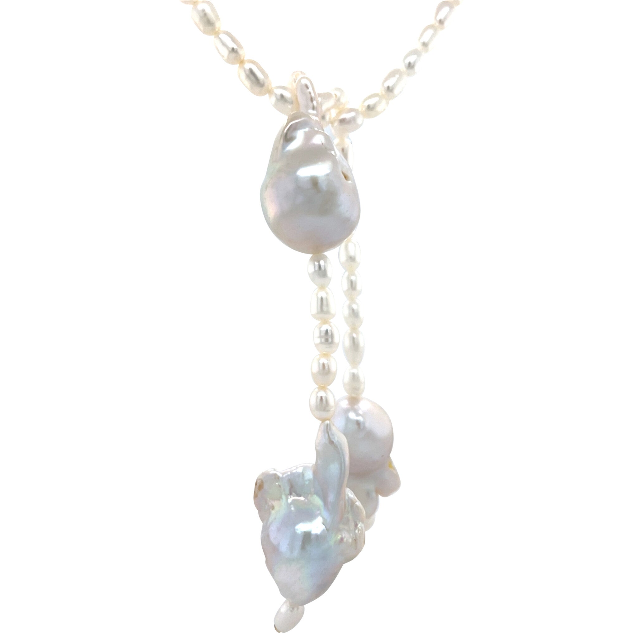 Vintage parel collier met barok parel