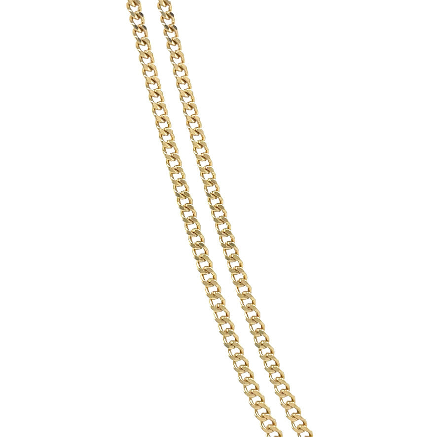 Gouden vintage gourmet collier 14 krt
