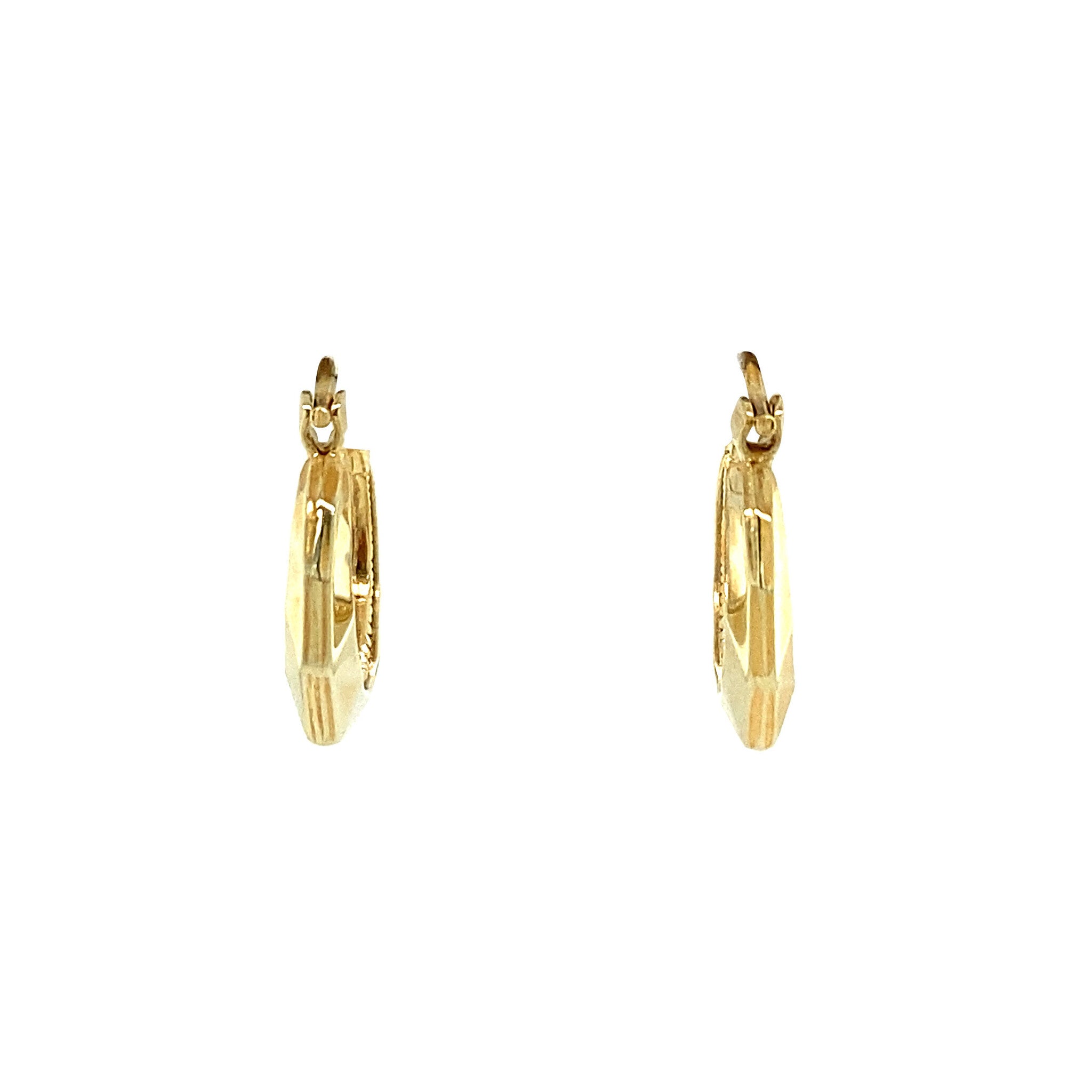 Gouden oorringen fantasie 14 krt