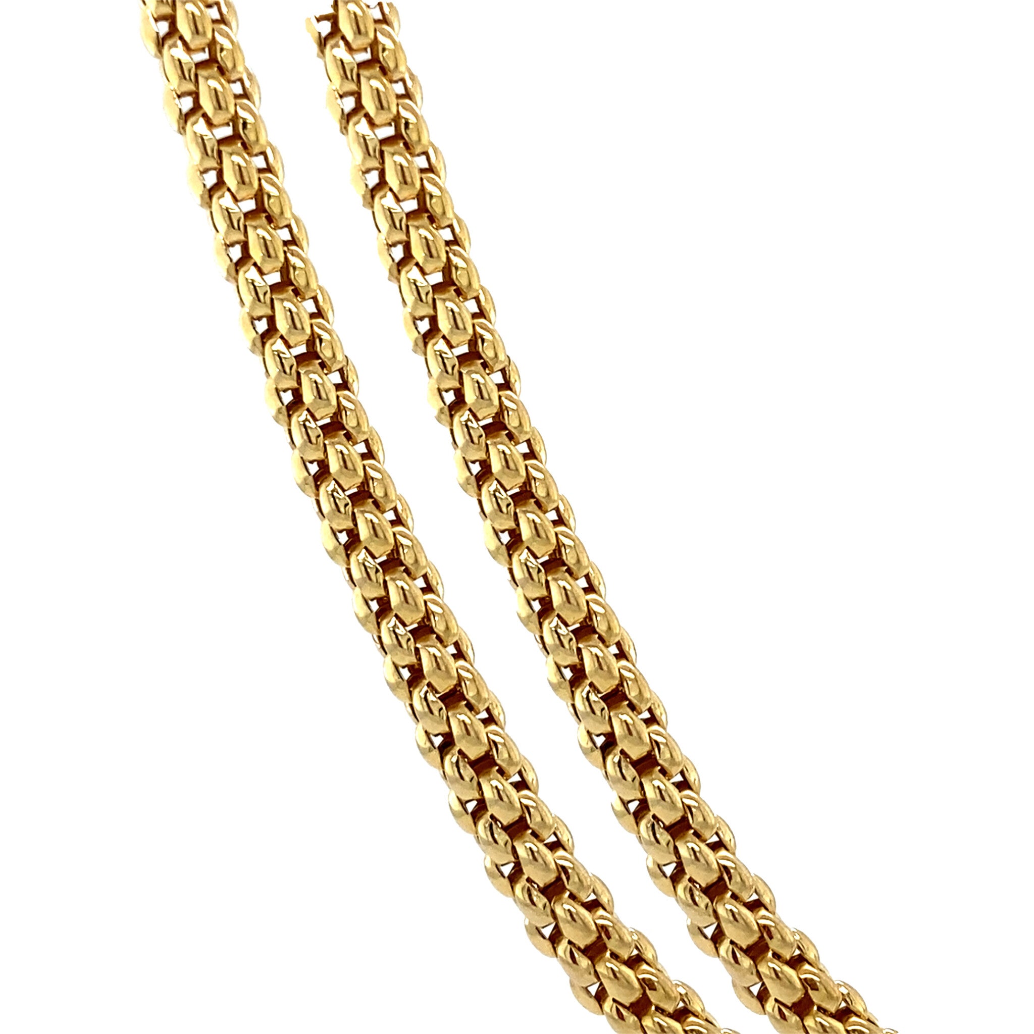 Gold vintage fantasy necklace 14 kt