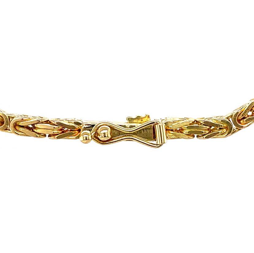 Gouden vintage konings collier 18 krt