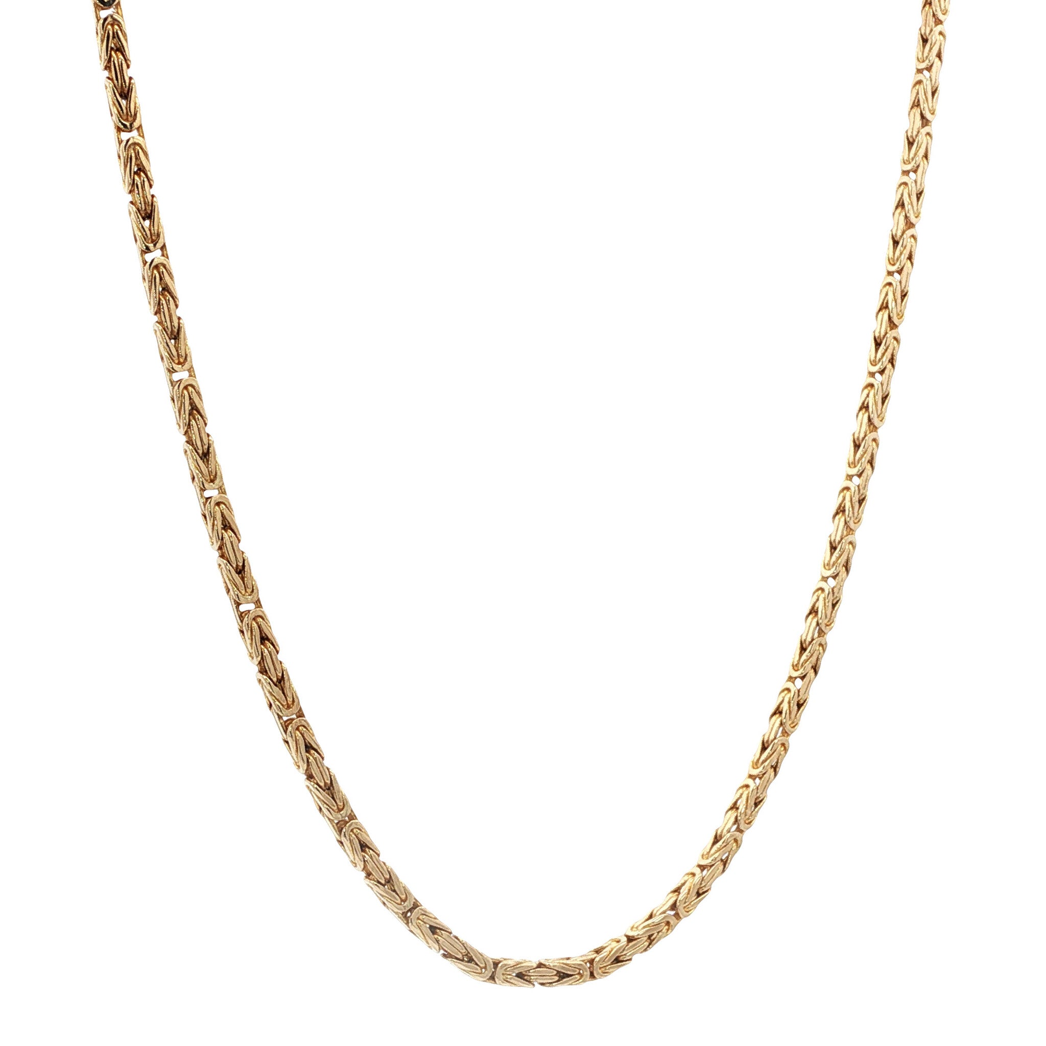 Gouden vintage konings collier 14 kt