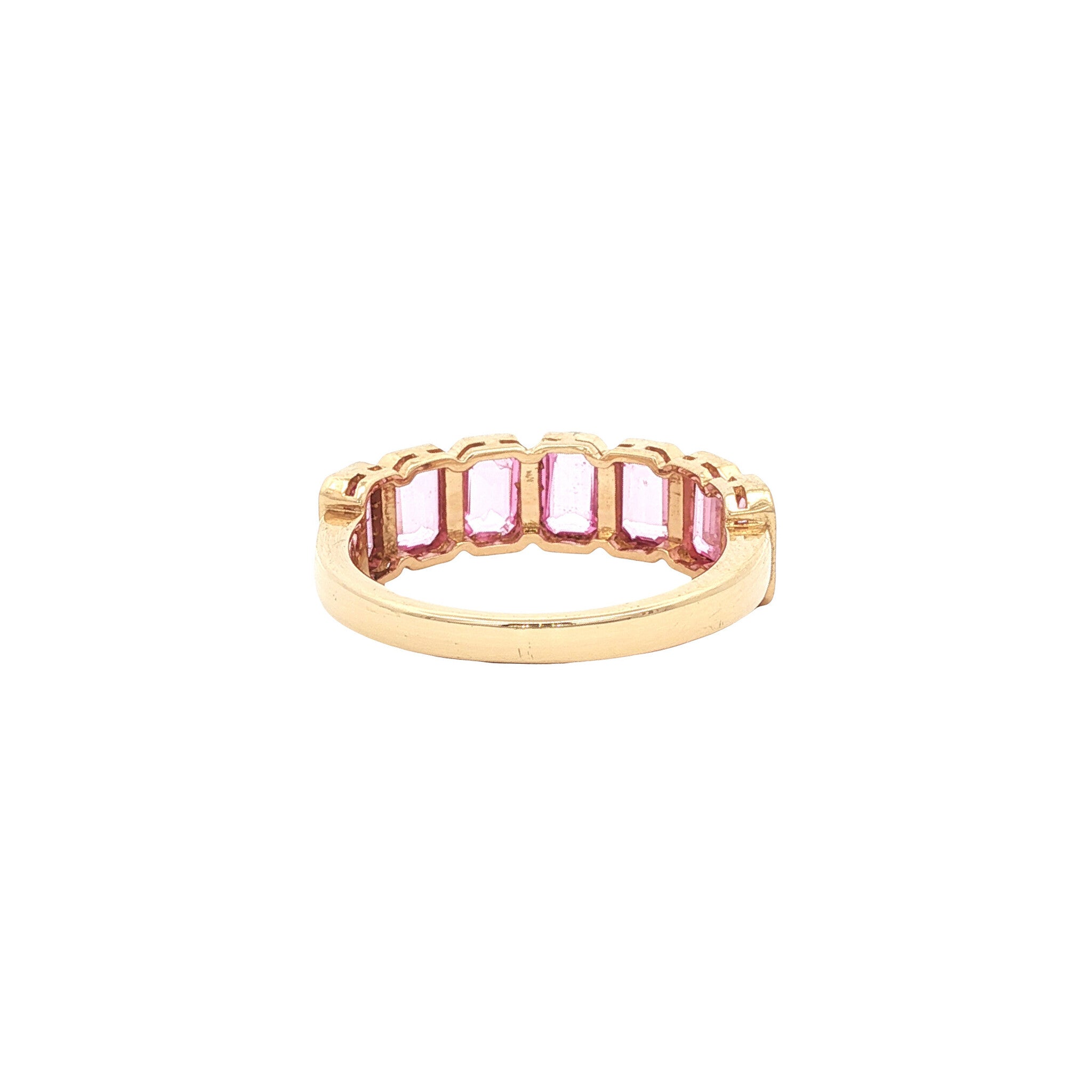 Gold ring with sapphire 18 kt