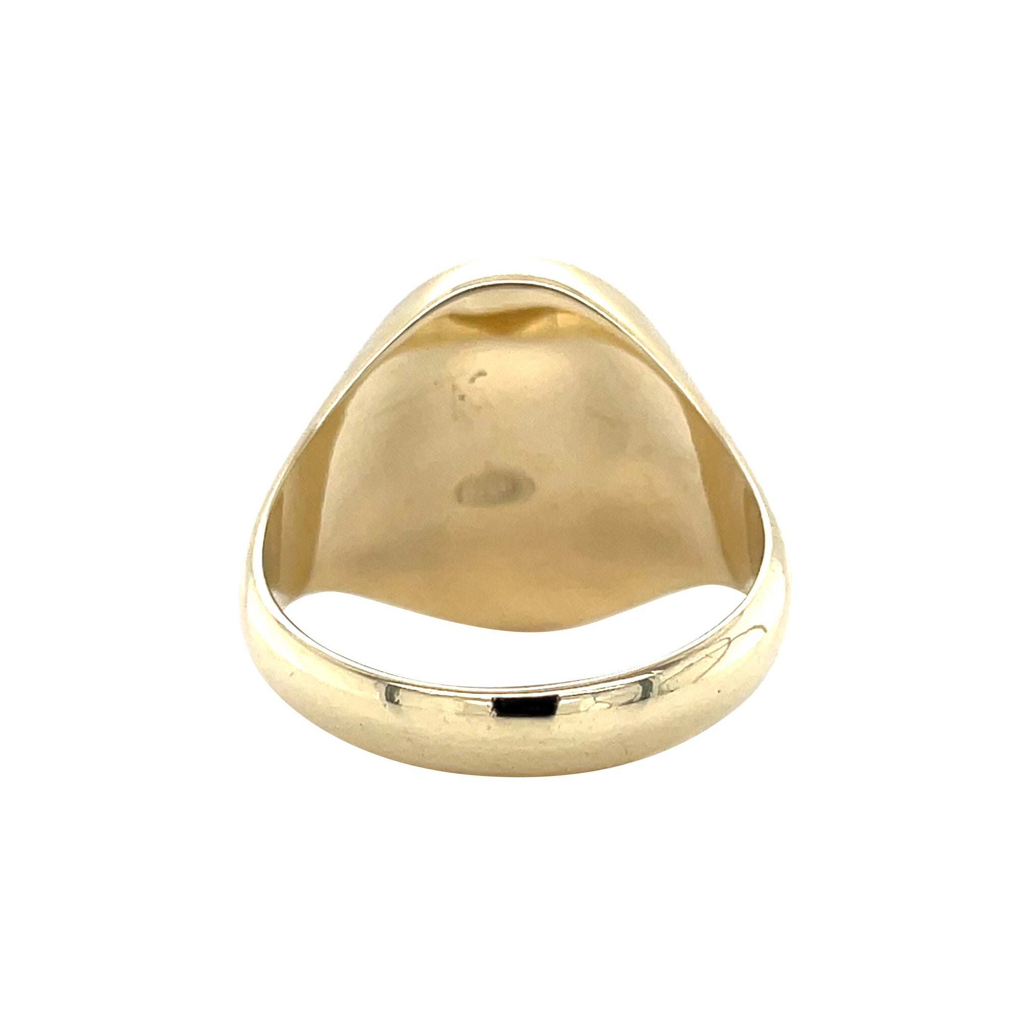 Gold vintage signet ring with carnelian 14 kt