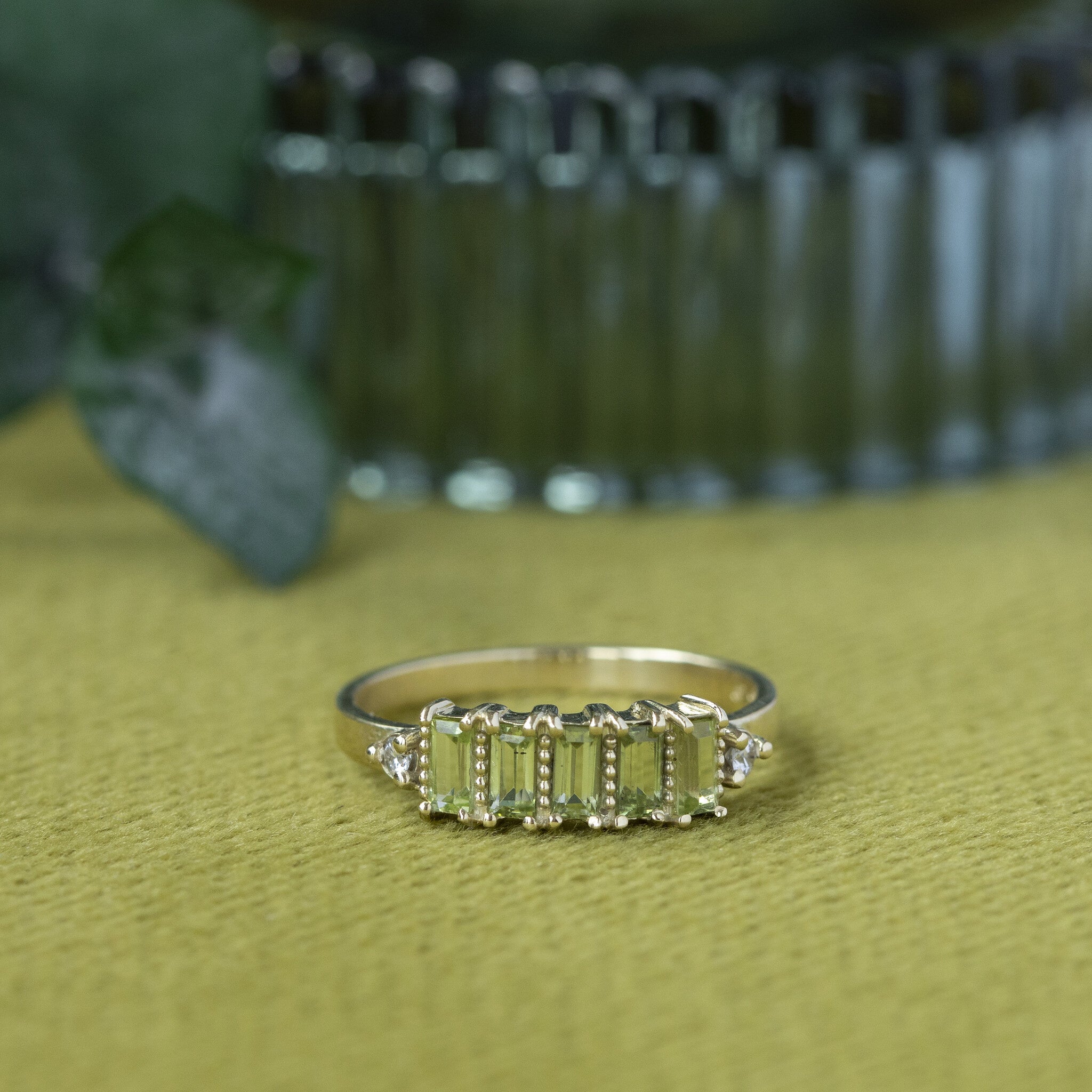 Jackie ring 14 krt - lime