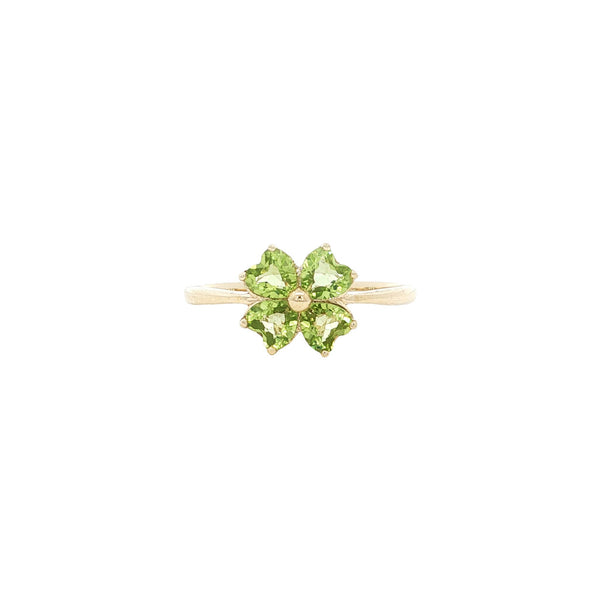 Peridot ring, 9 kt