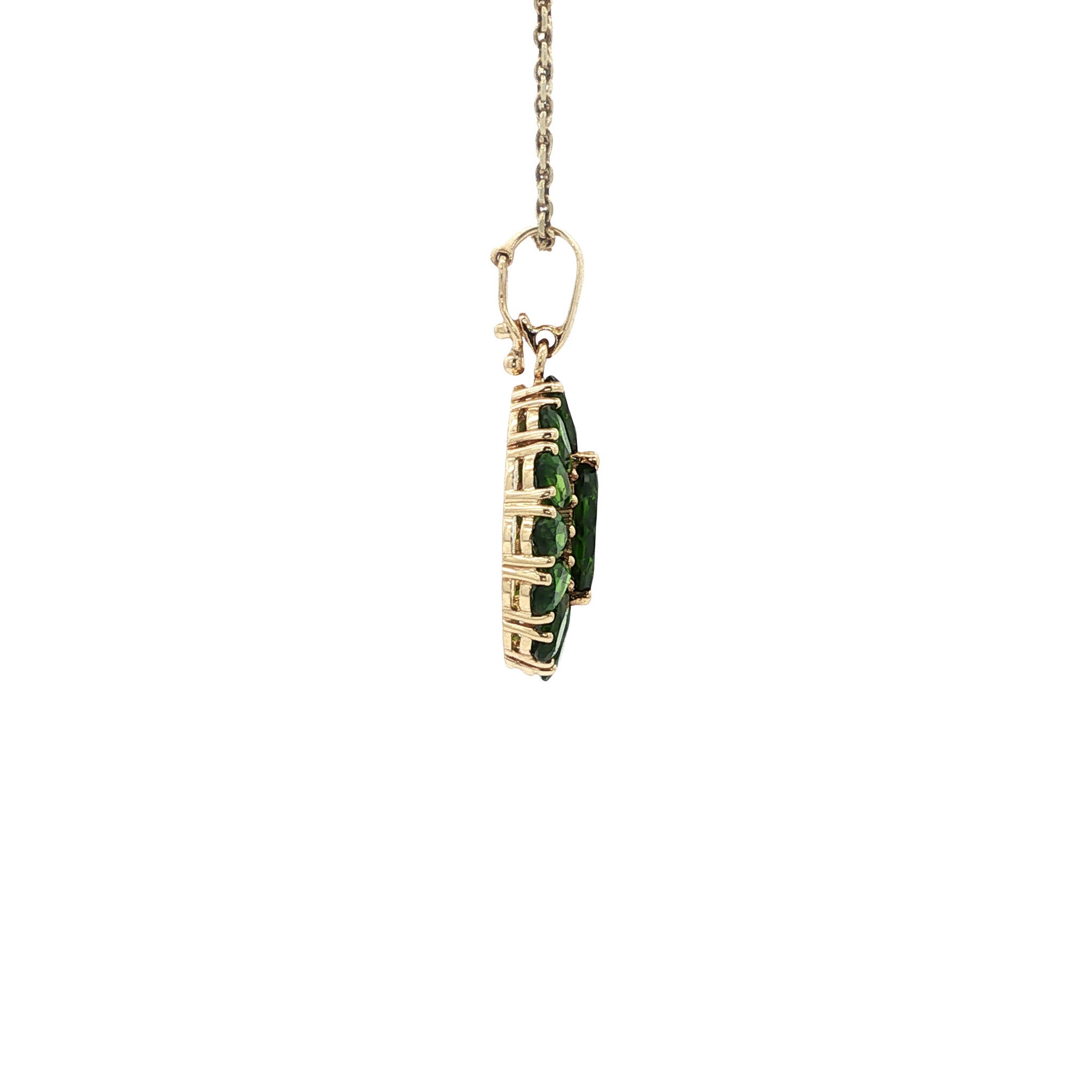 Hanger met Chroomdiopsiet  8 kt