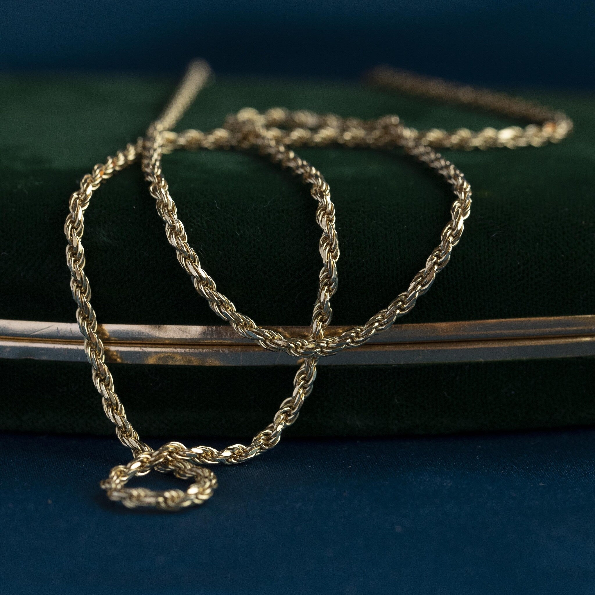 Gouden koord collier 14 krt