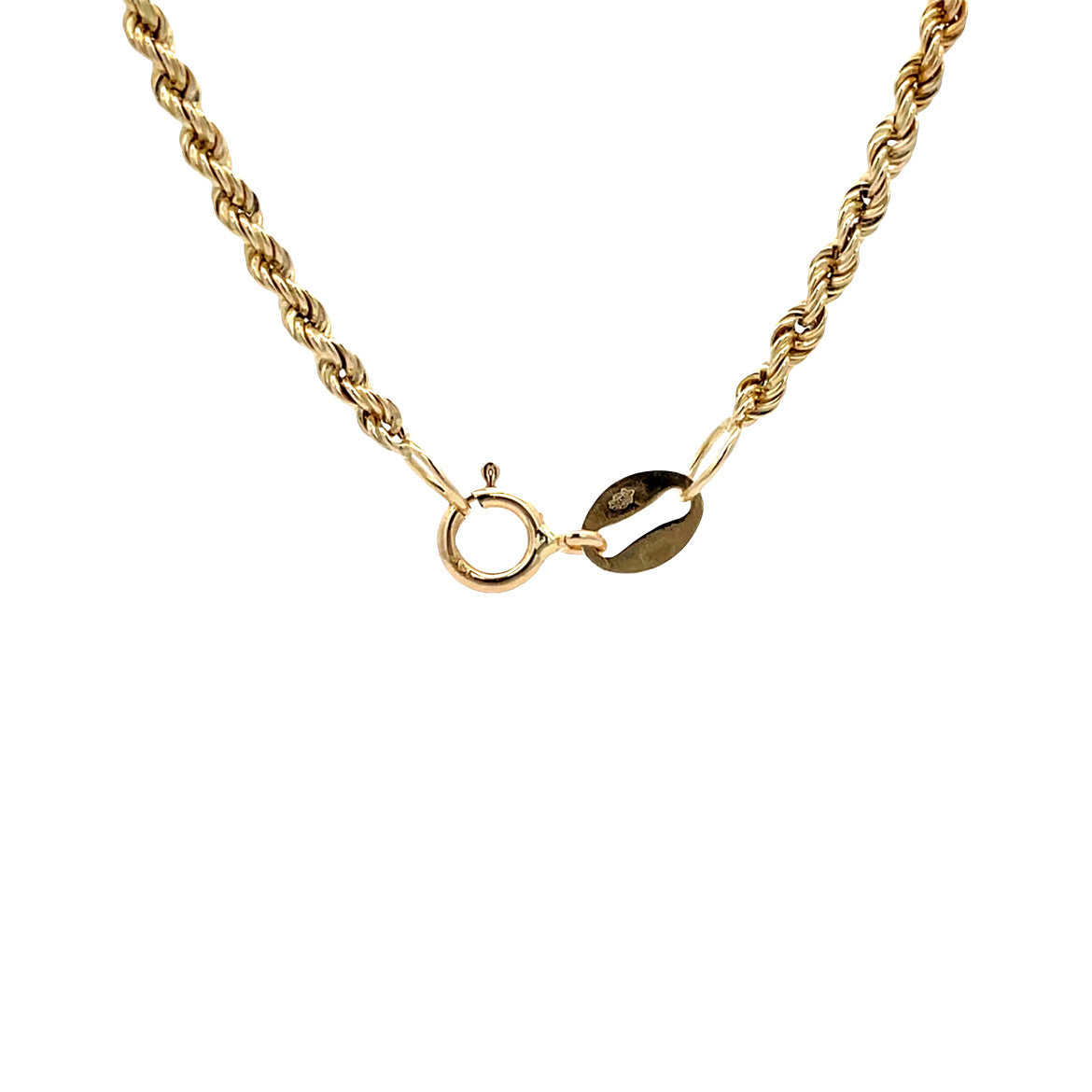 Gouden vintage koord collier 14 kt