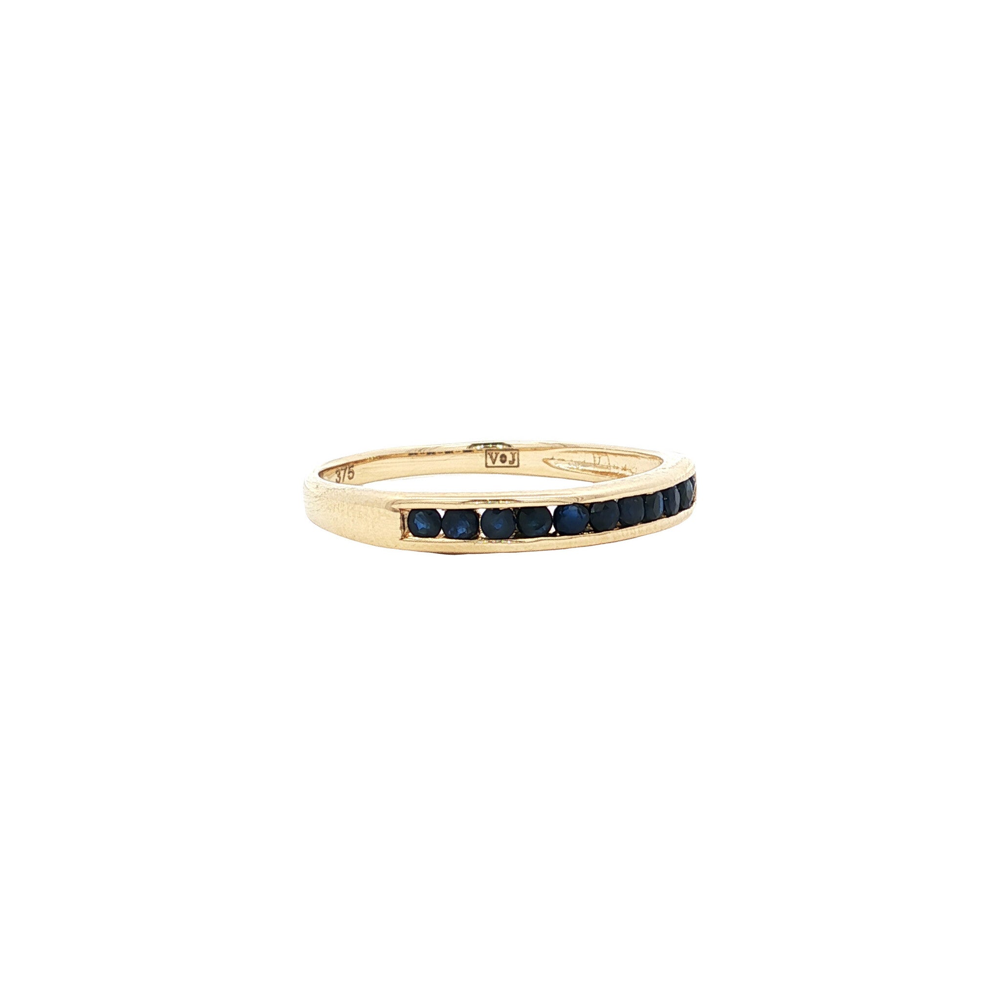 Ring with sapphire, 9 kt