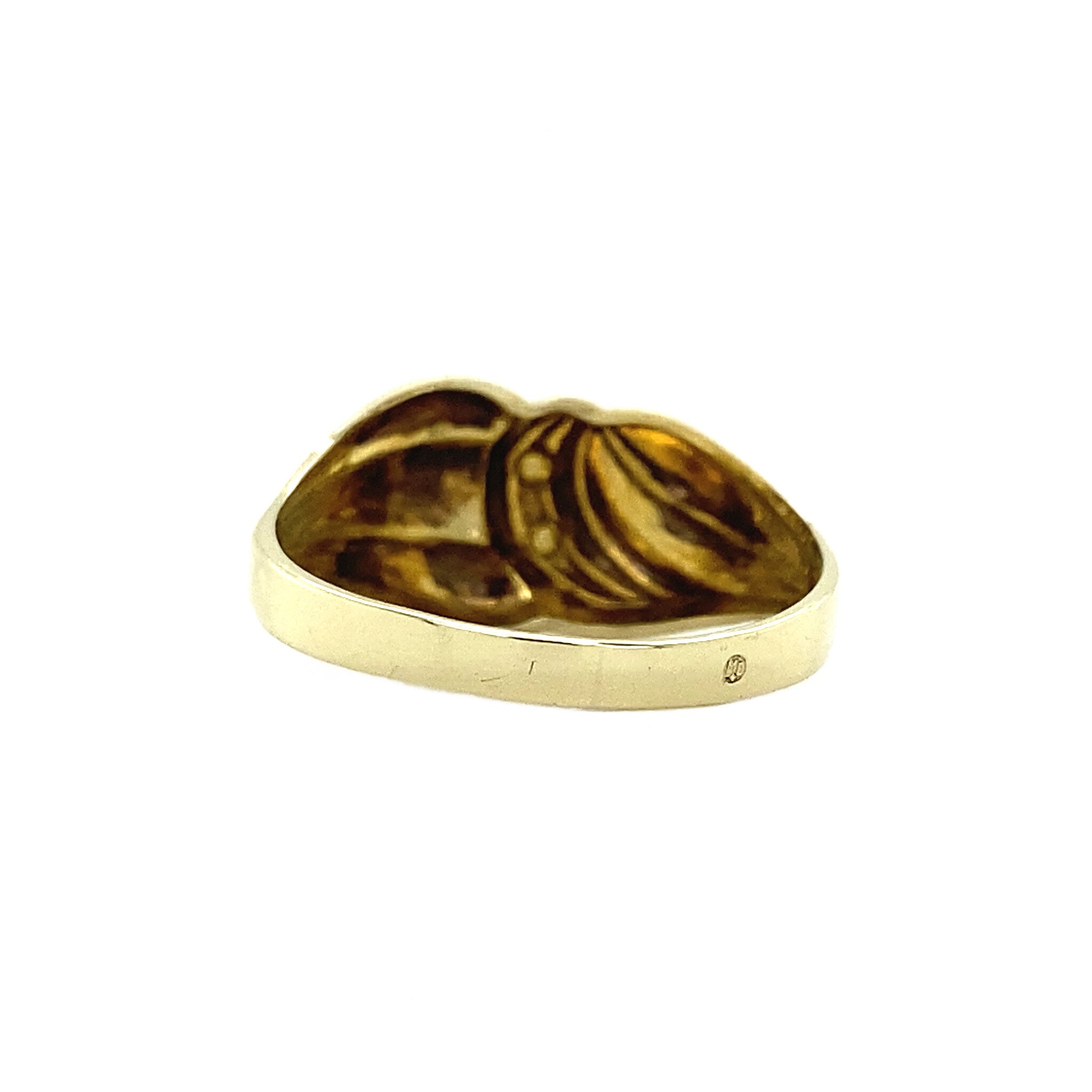 14 kt gold ring with a diamond
