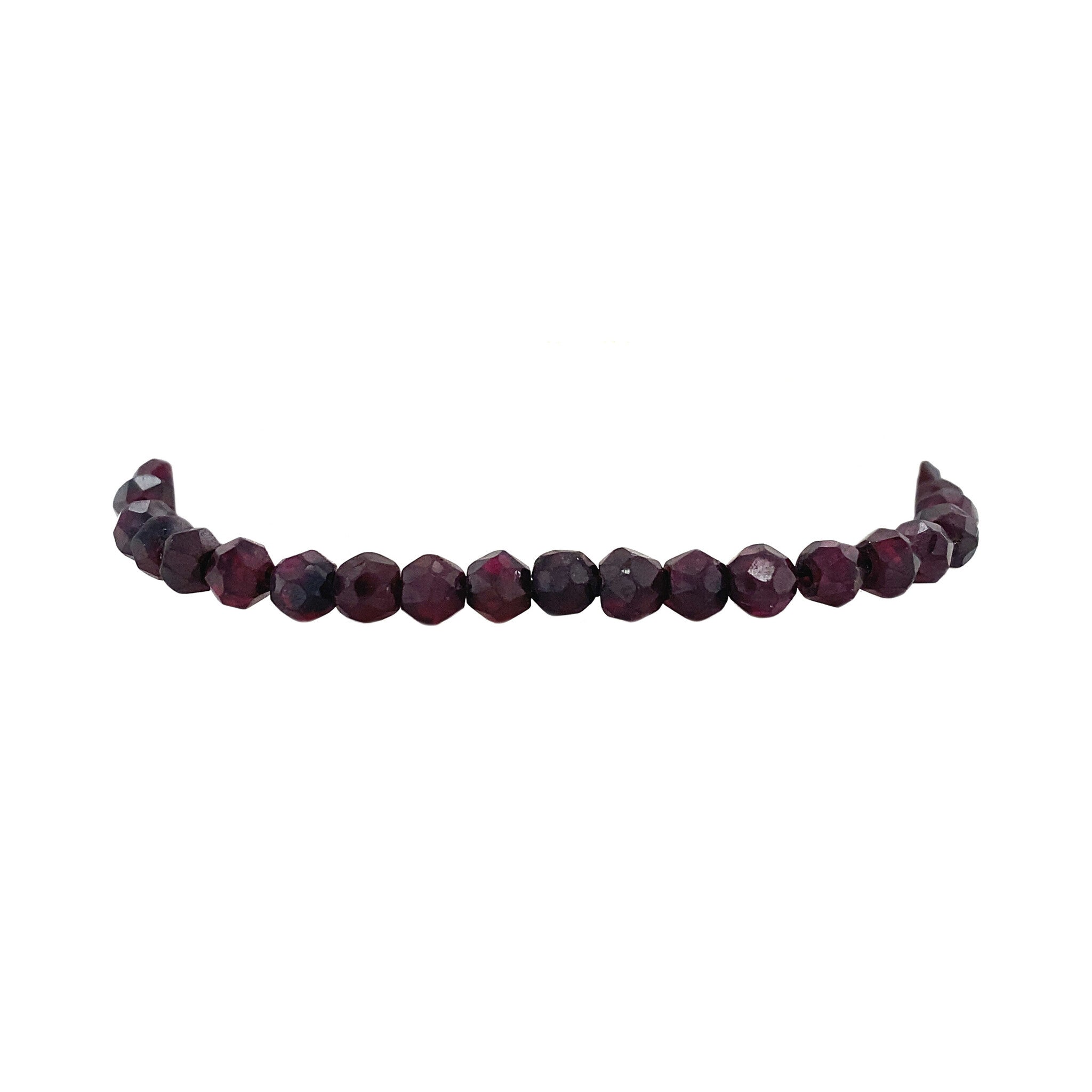 Vintage garnet bracelet with gold clasp 17 cm 14 kt