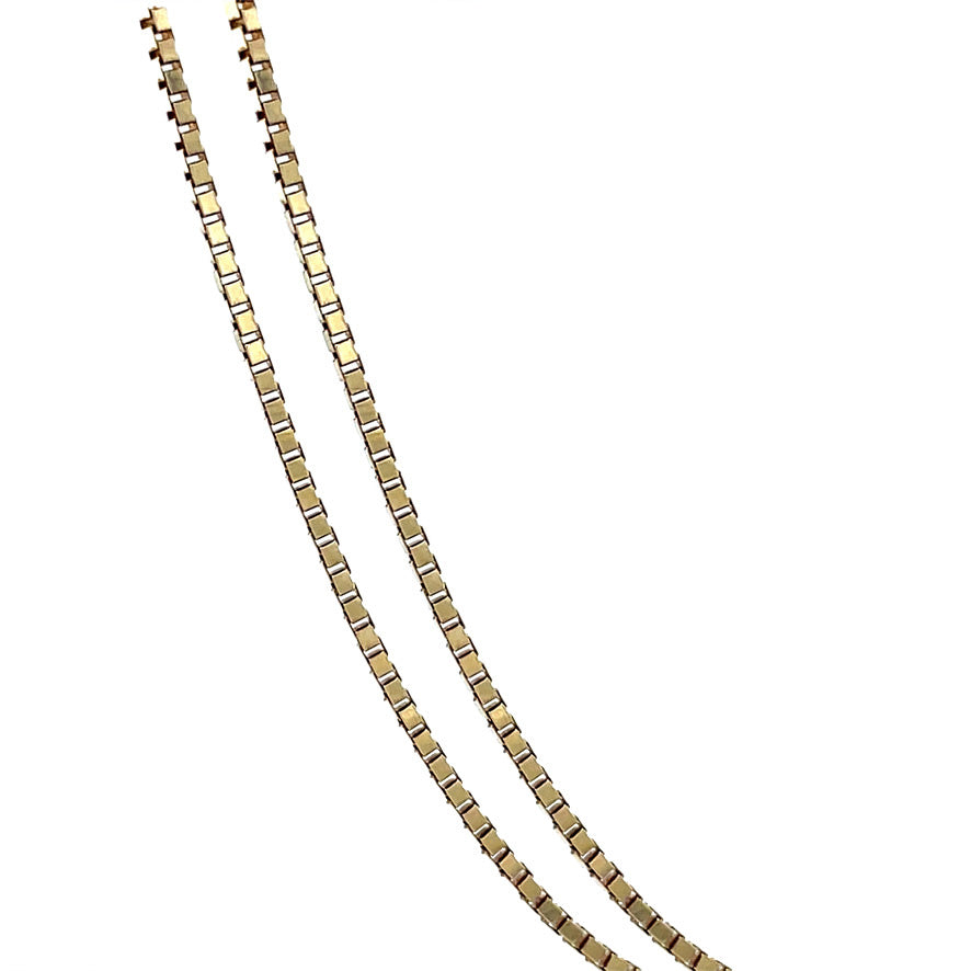 Golden Venetian length necklace 14 kt